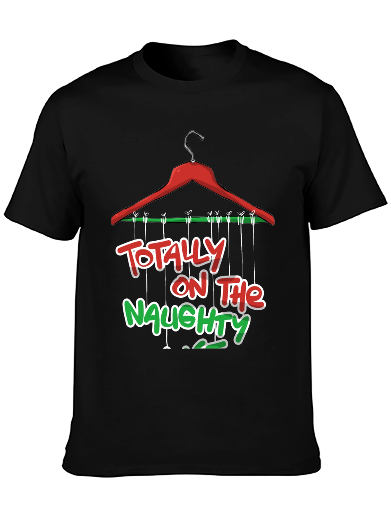 Naughty List T-Shirt: Festive Holiday Apparel