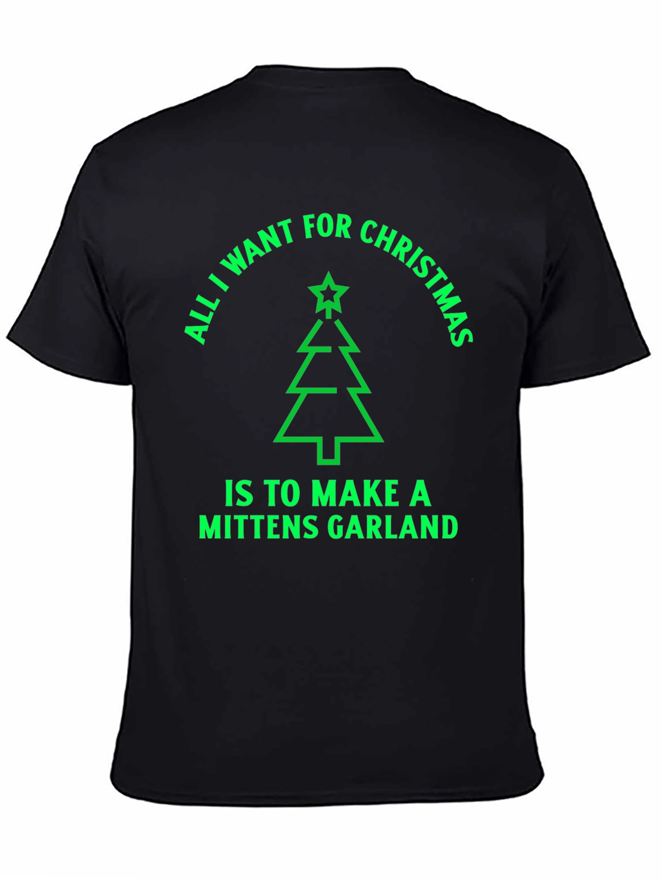 Christmas Mittens Garland T-Shirt