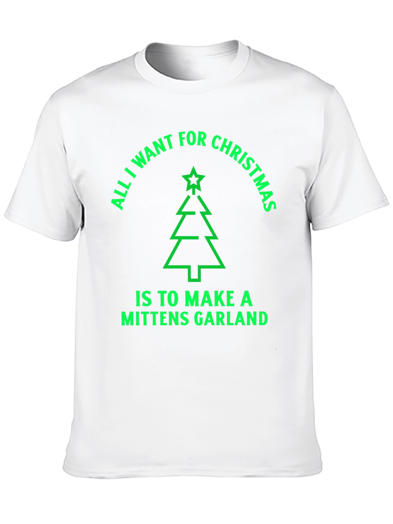 Christmas Mittens Garland T-Shirt