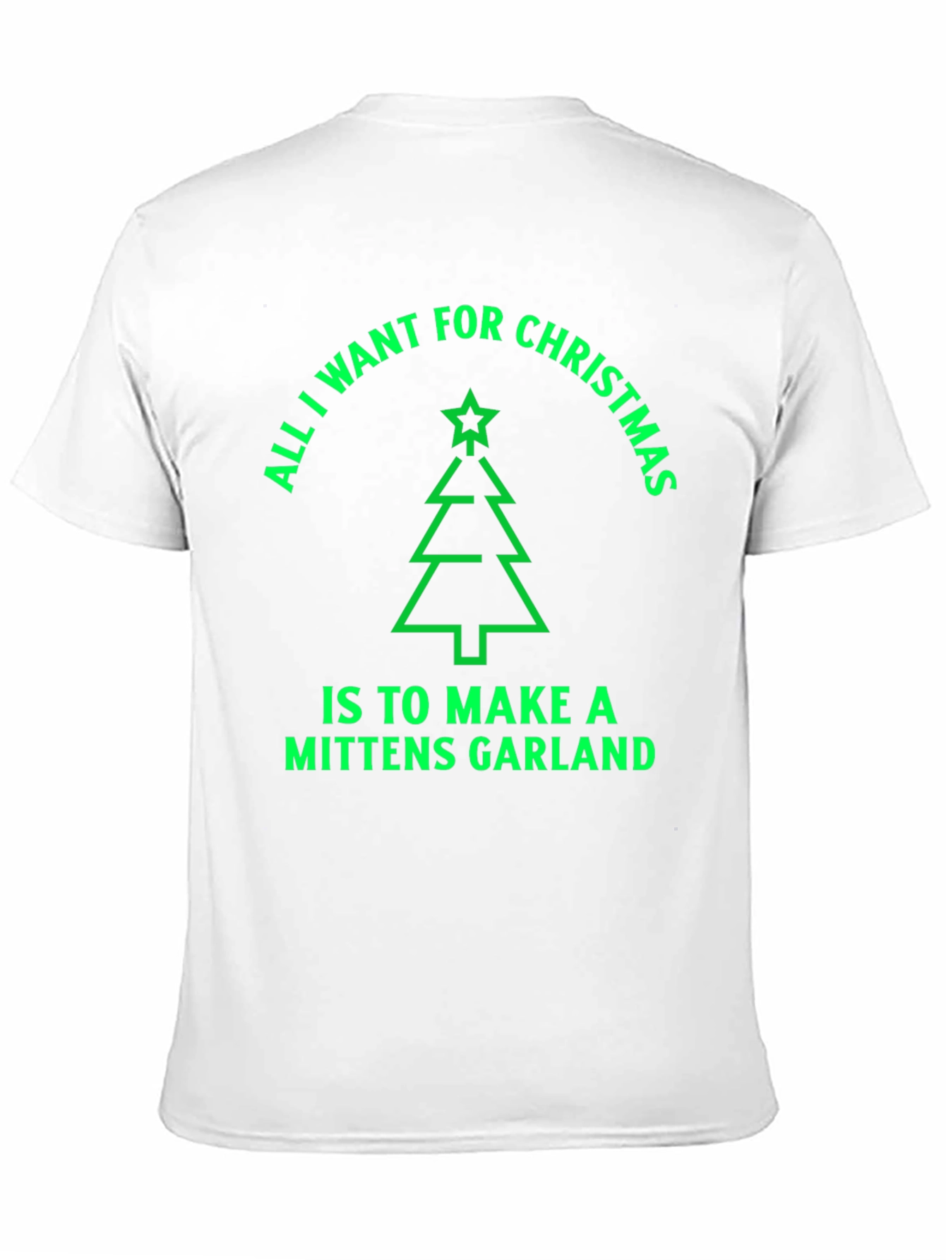 Christmas Mittens Garland T-Shirt