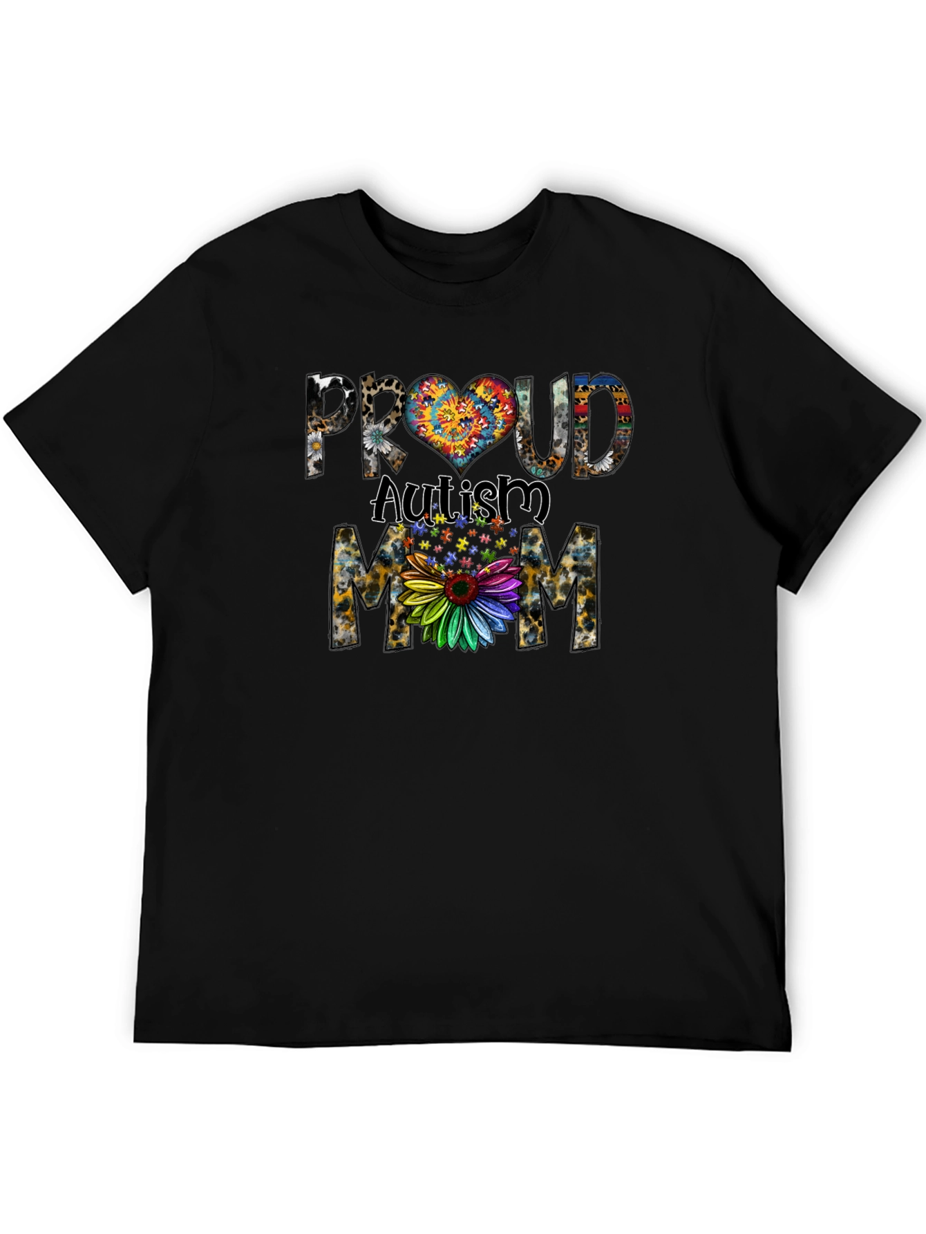 Proud Autism Mom Graphic T-Shirt