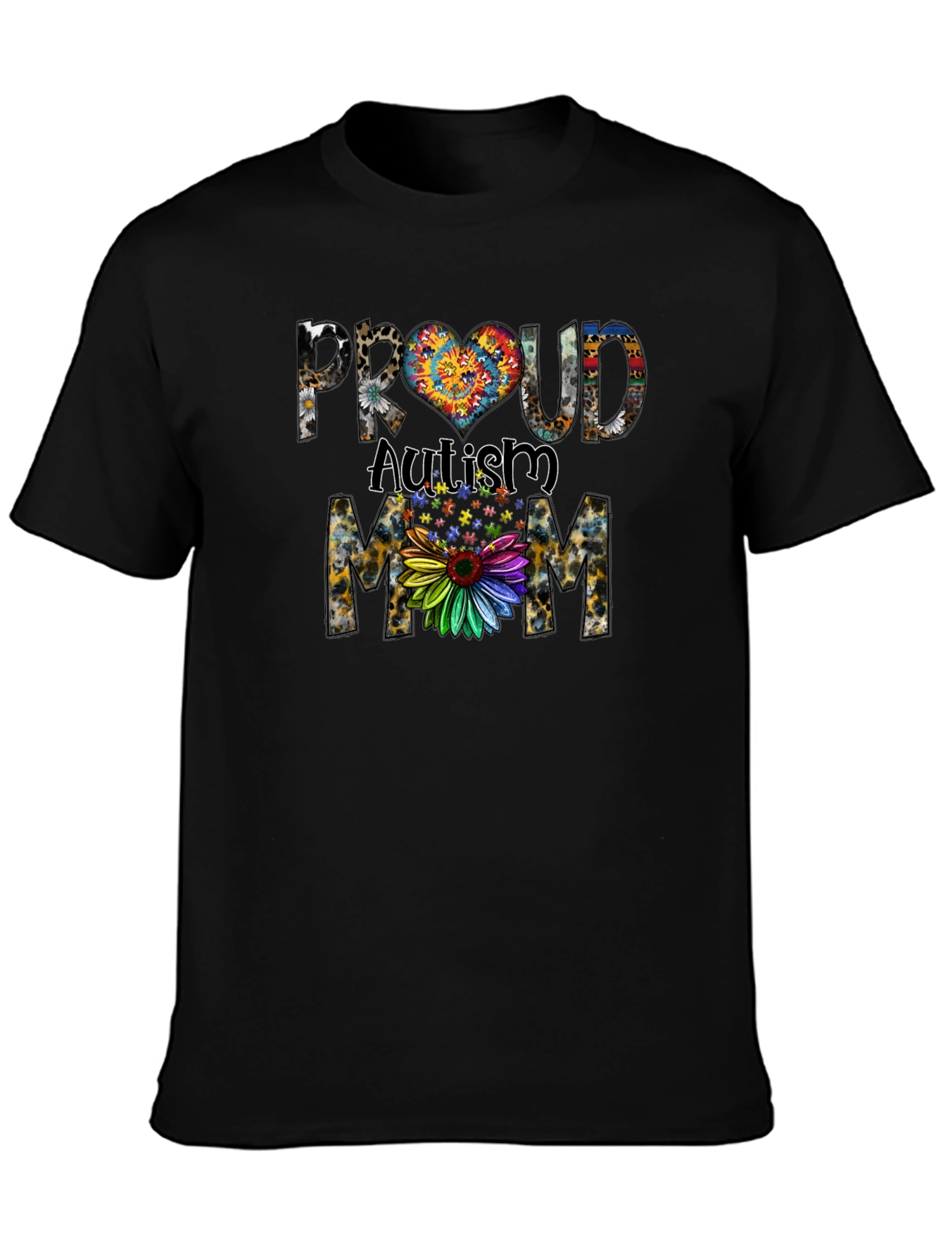 Proud Autism Mom Graphic T-Shirt