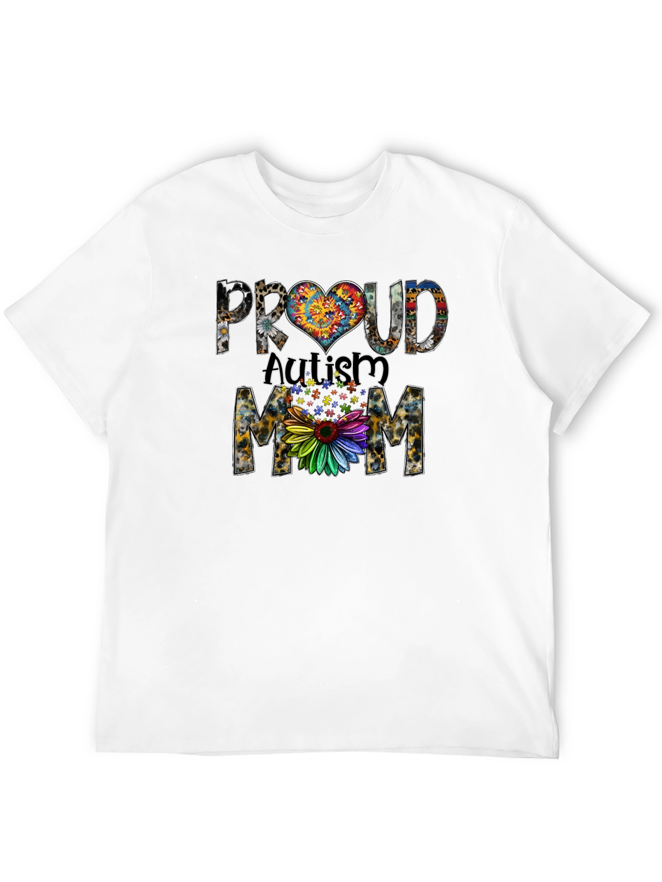 Proud Autism Mom Graphic T-Shirt