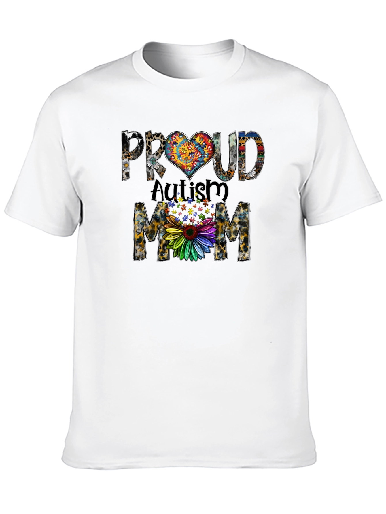 Proud Autism Mom Graphic T-Shirt