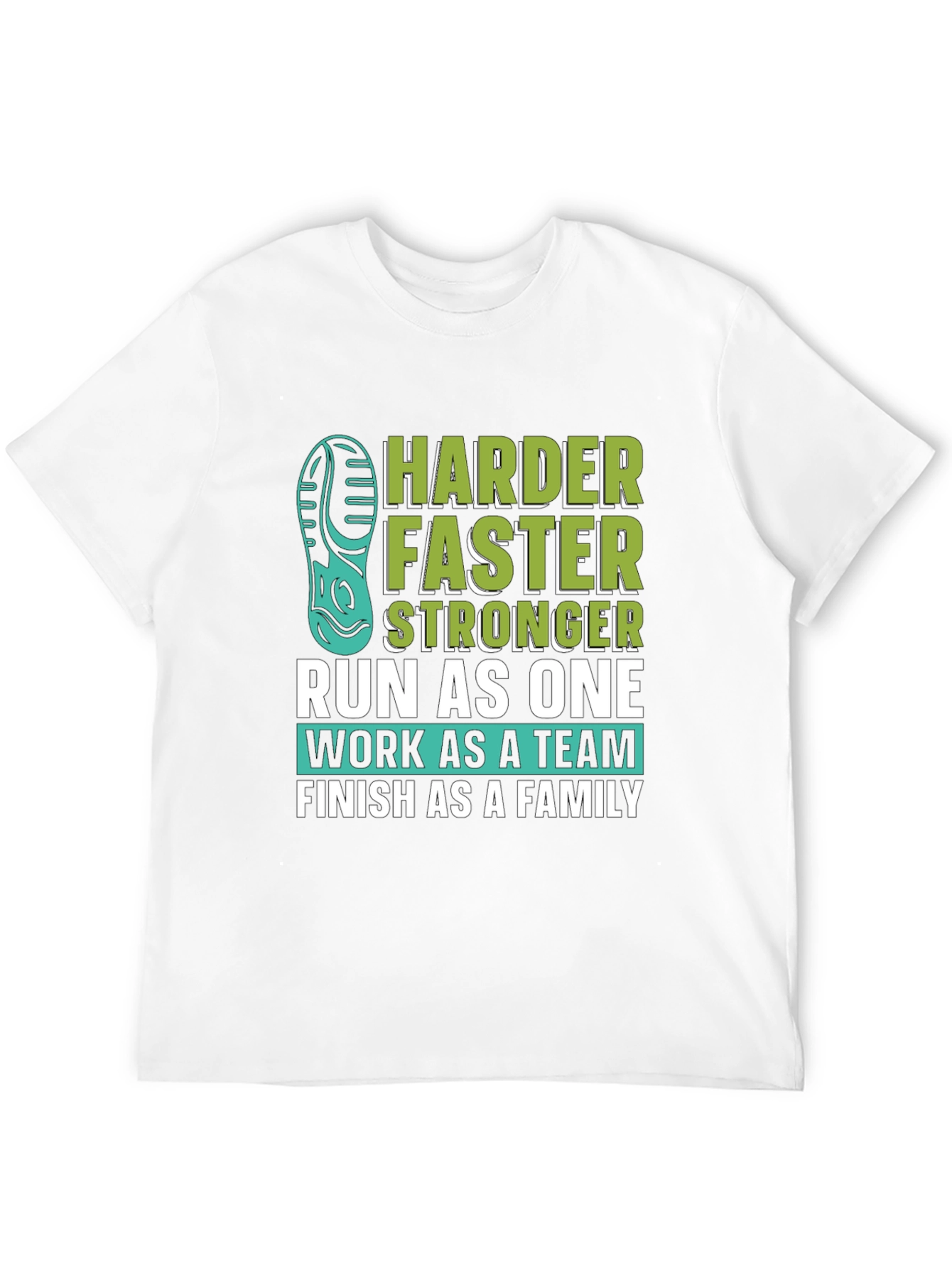 Harder Faster Stronger Run As One Graphic Tee