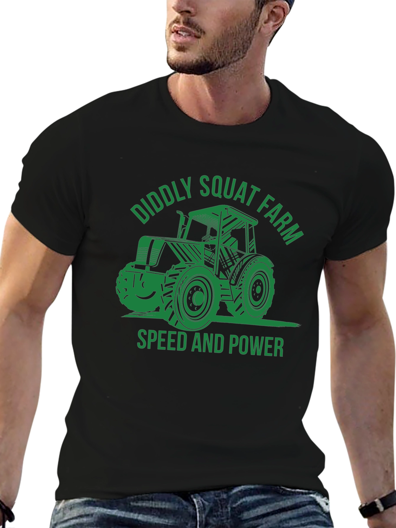 Diddly Squat Farm Black T-Shirt - Speed and Power