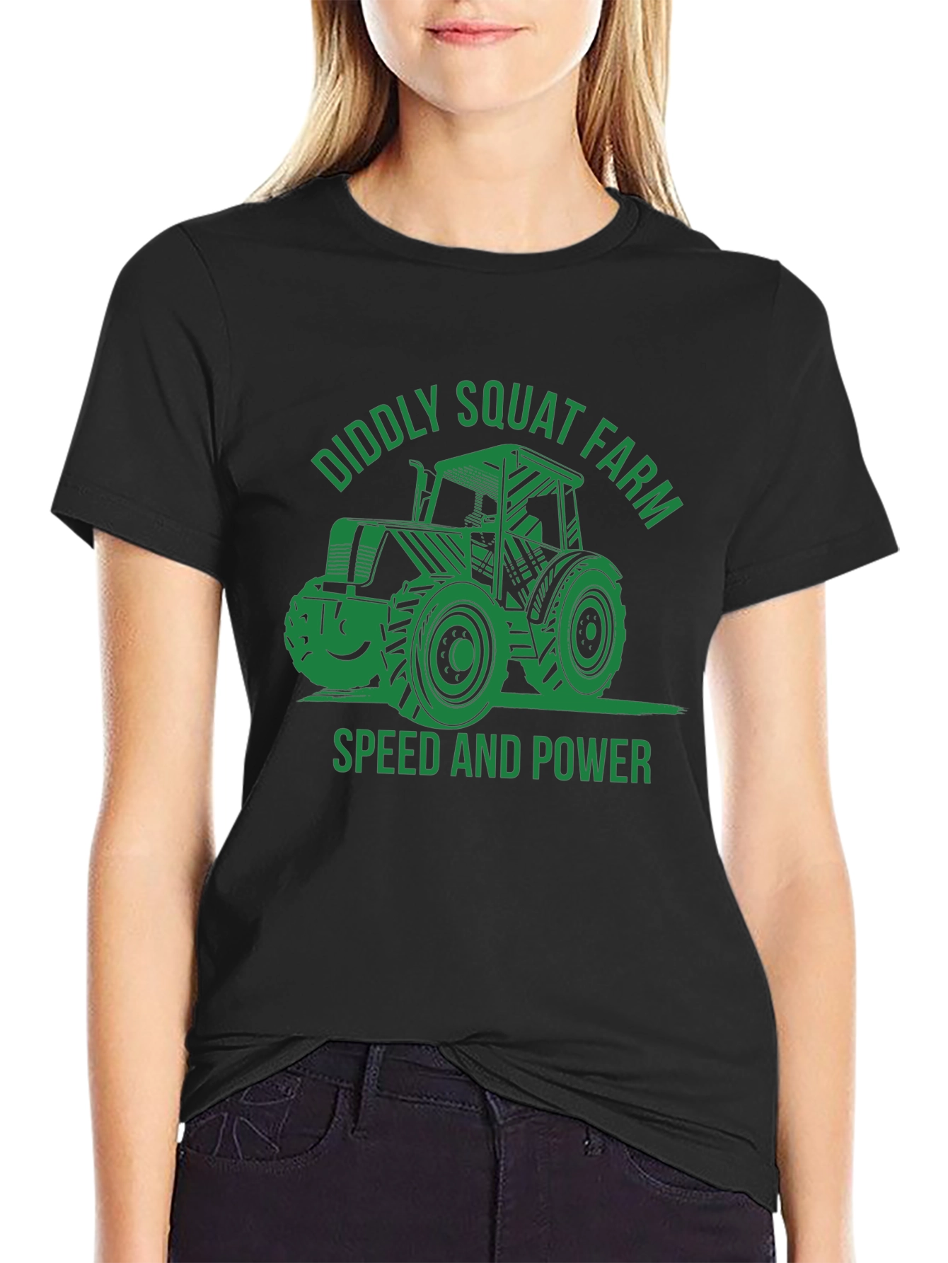 Diddly Squat Farm Black T-Shirt - Speed and Power
