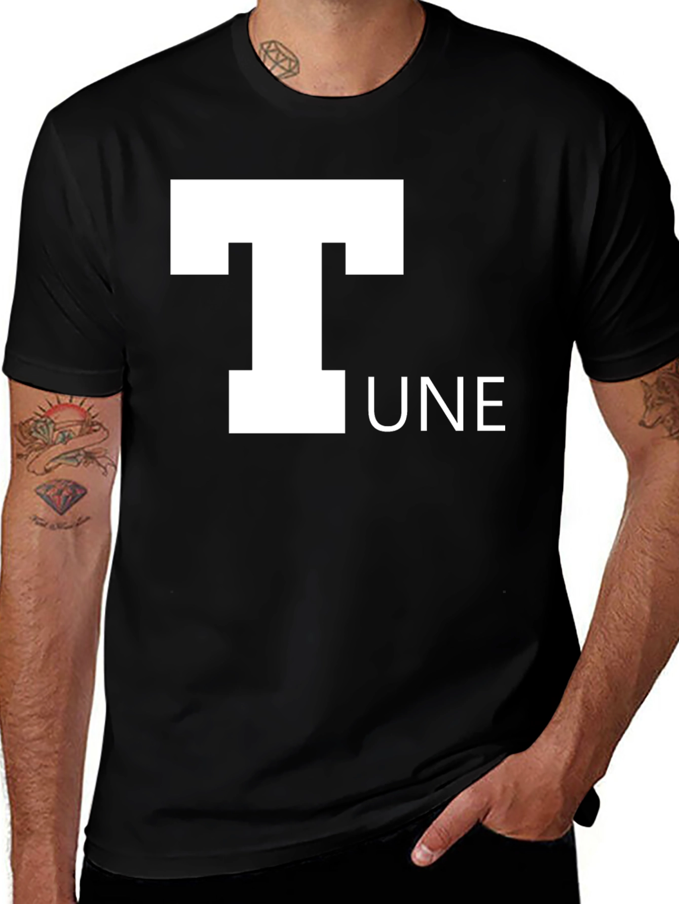 T-UNE Graphic Tee - Soft & Stylish Black T-Shirt