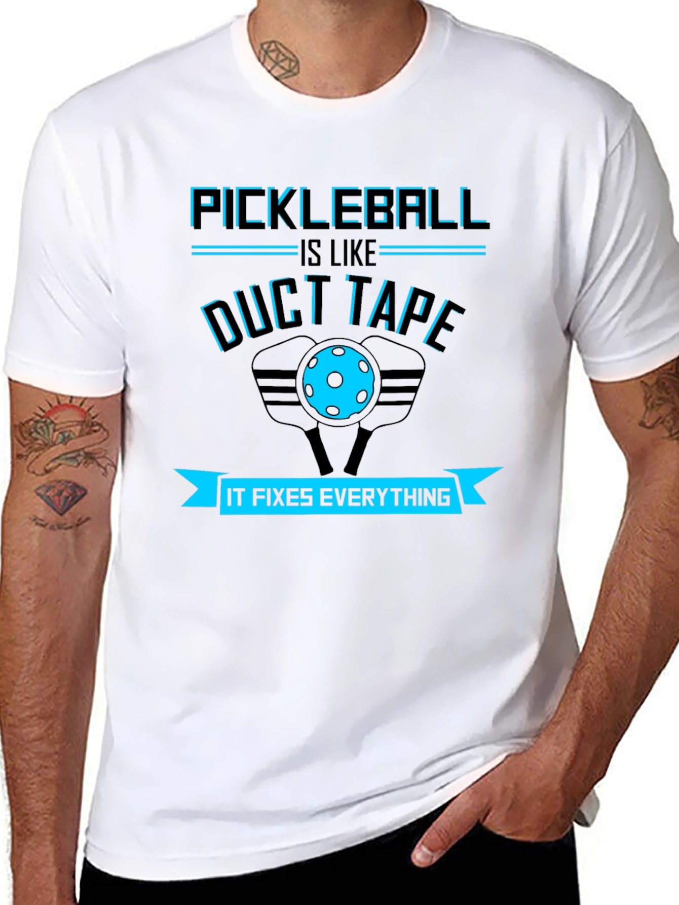 Pickleball Fixes Everything Graphic Tee