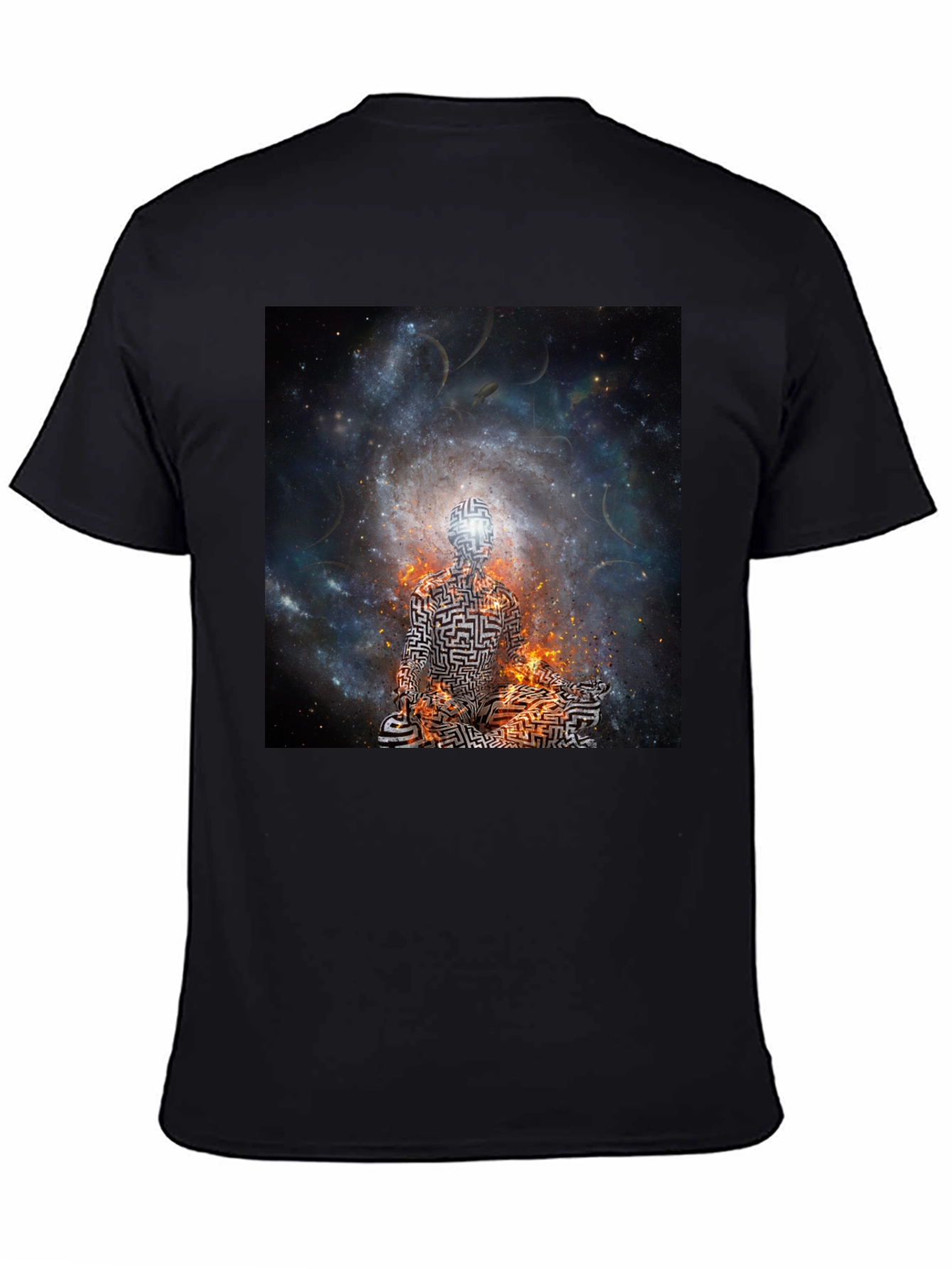 Cosmic Maze T-Shirt - Black