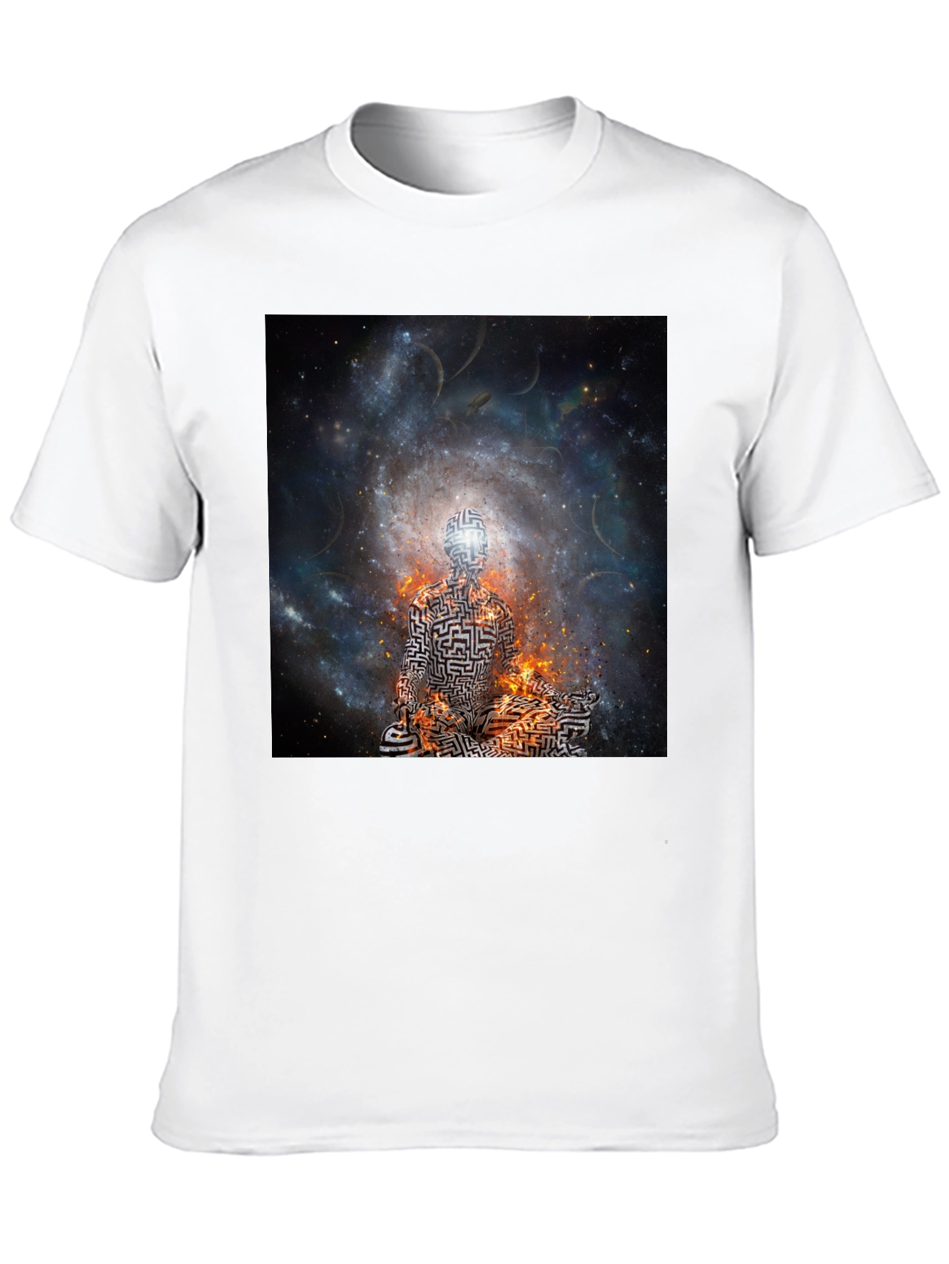 Cosmic Maze T-Shirt - Black