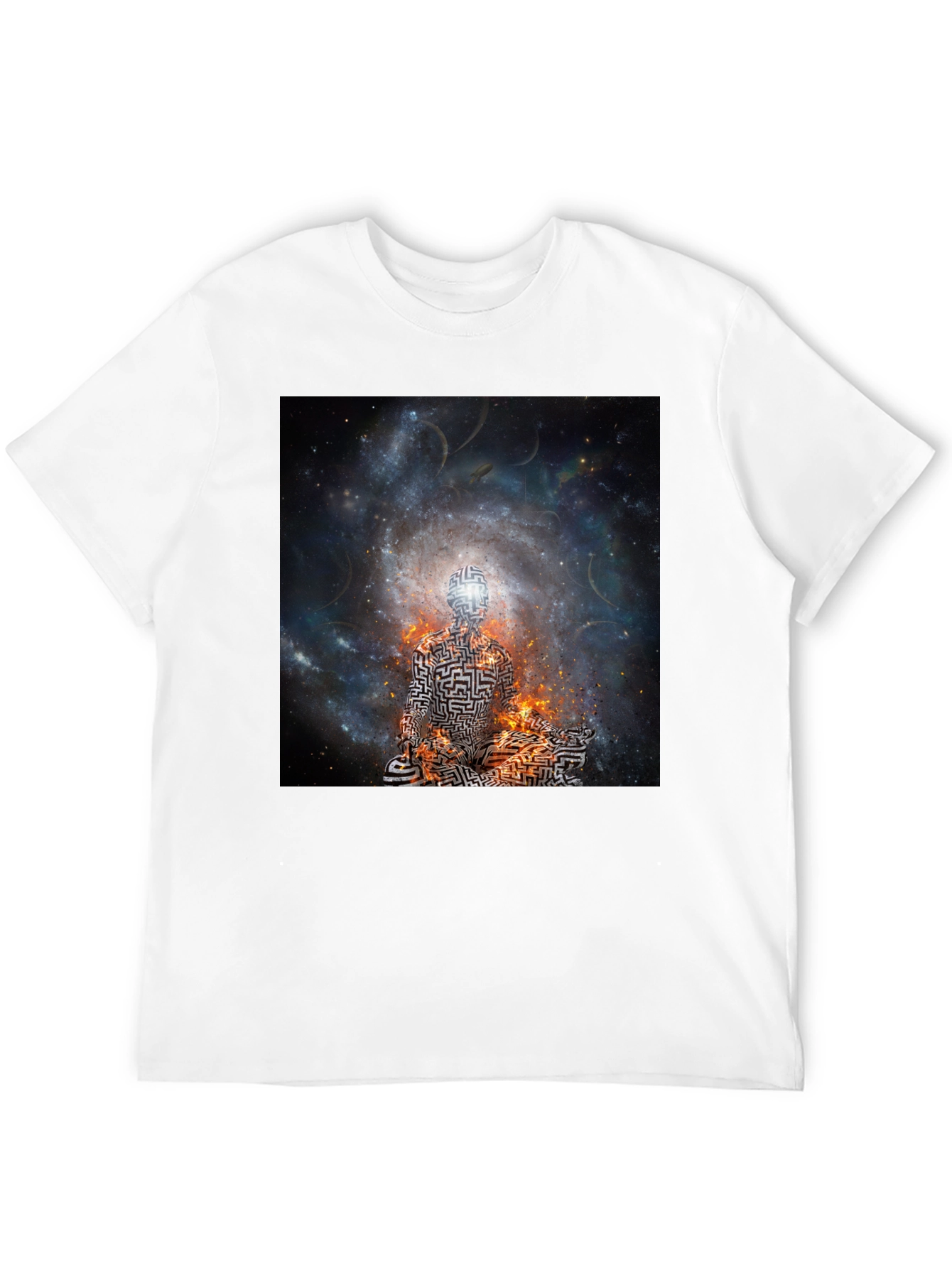 Cosmic Maze T-Shirt - Black