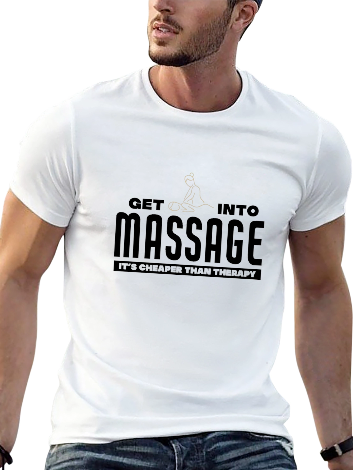 Massage Therapy Graphic T-Shirt - Relaxing Style