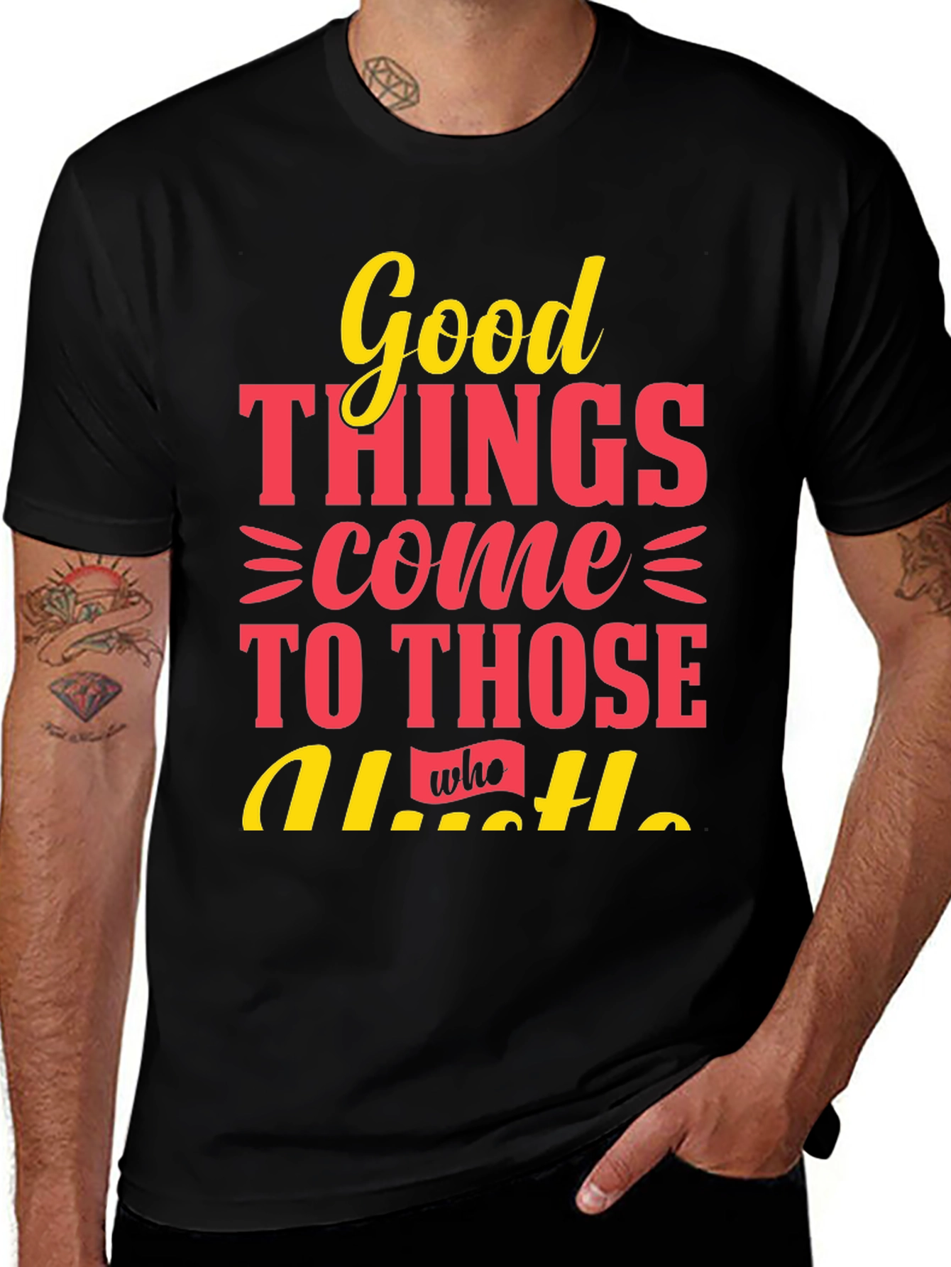 Good Things Hustle Graphic Tee - Black