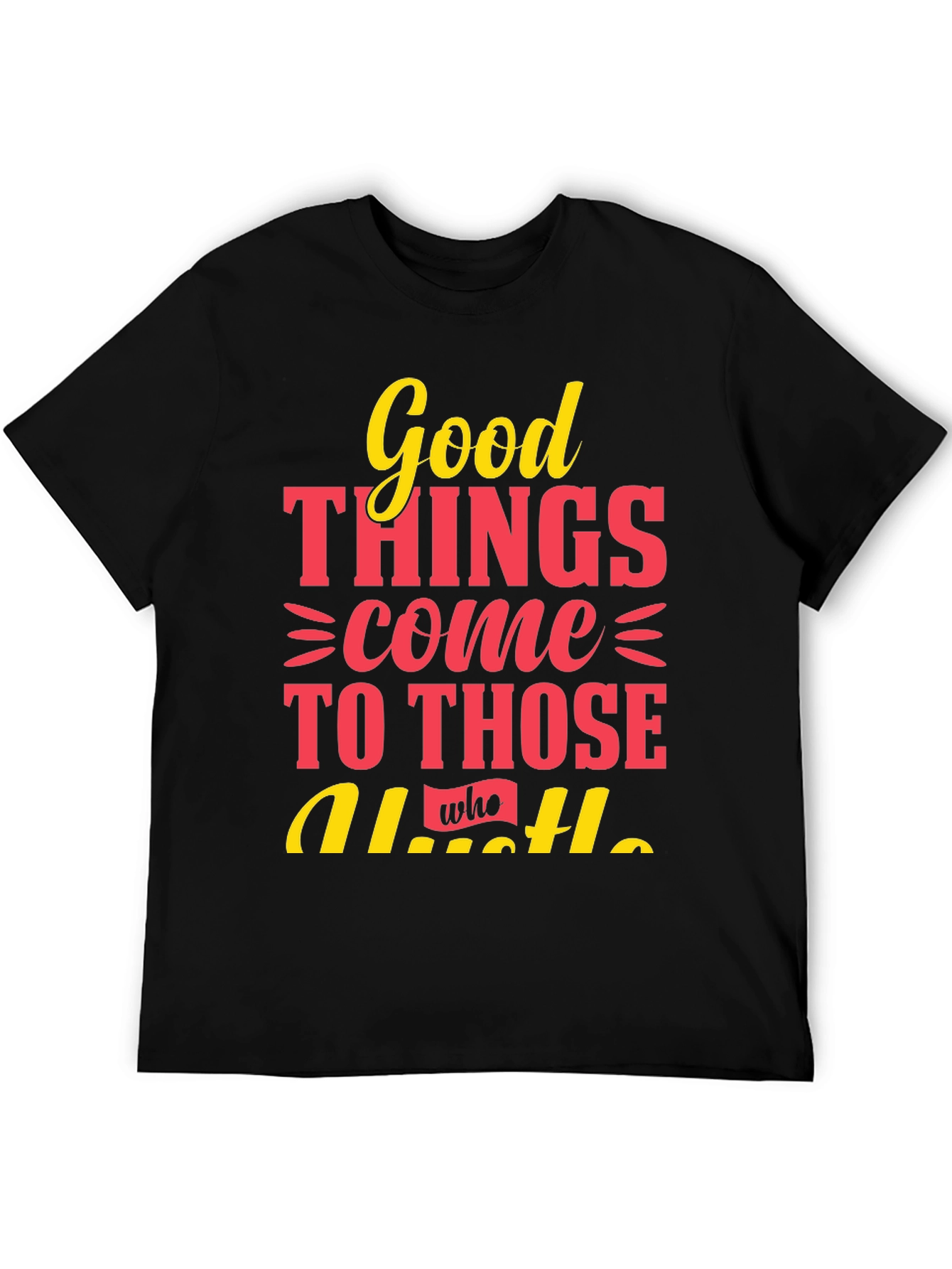 Good Things Hustle Graphic Tee - Black