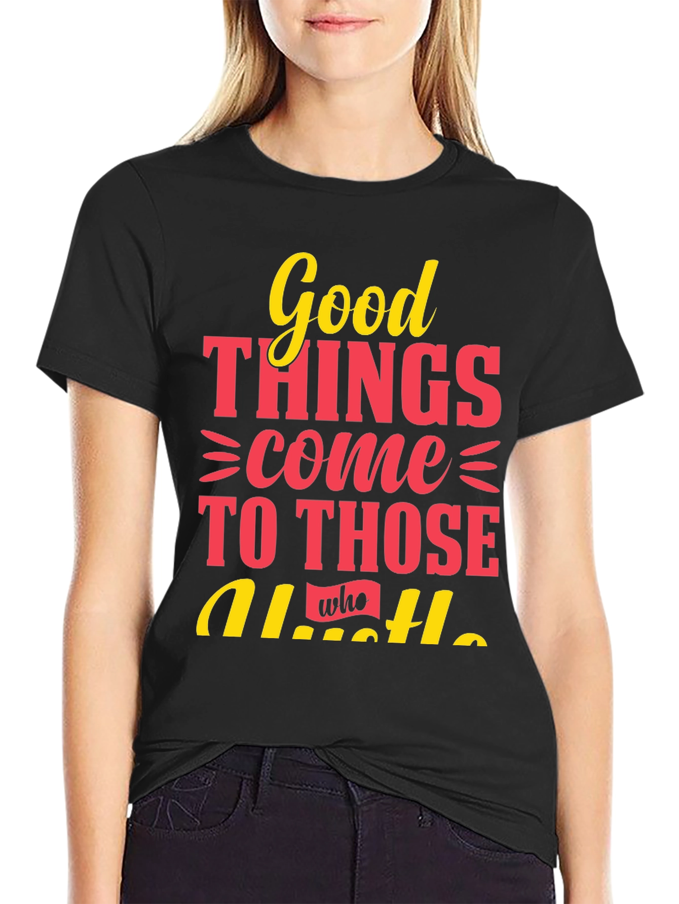 Good Things Hustle Graphic Tee - Black