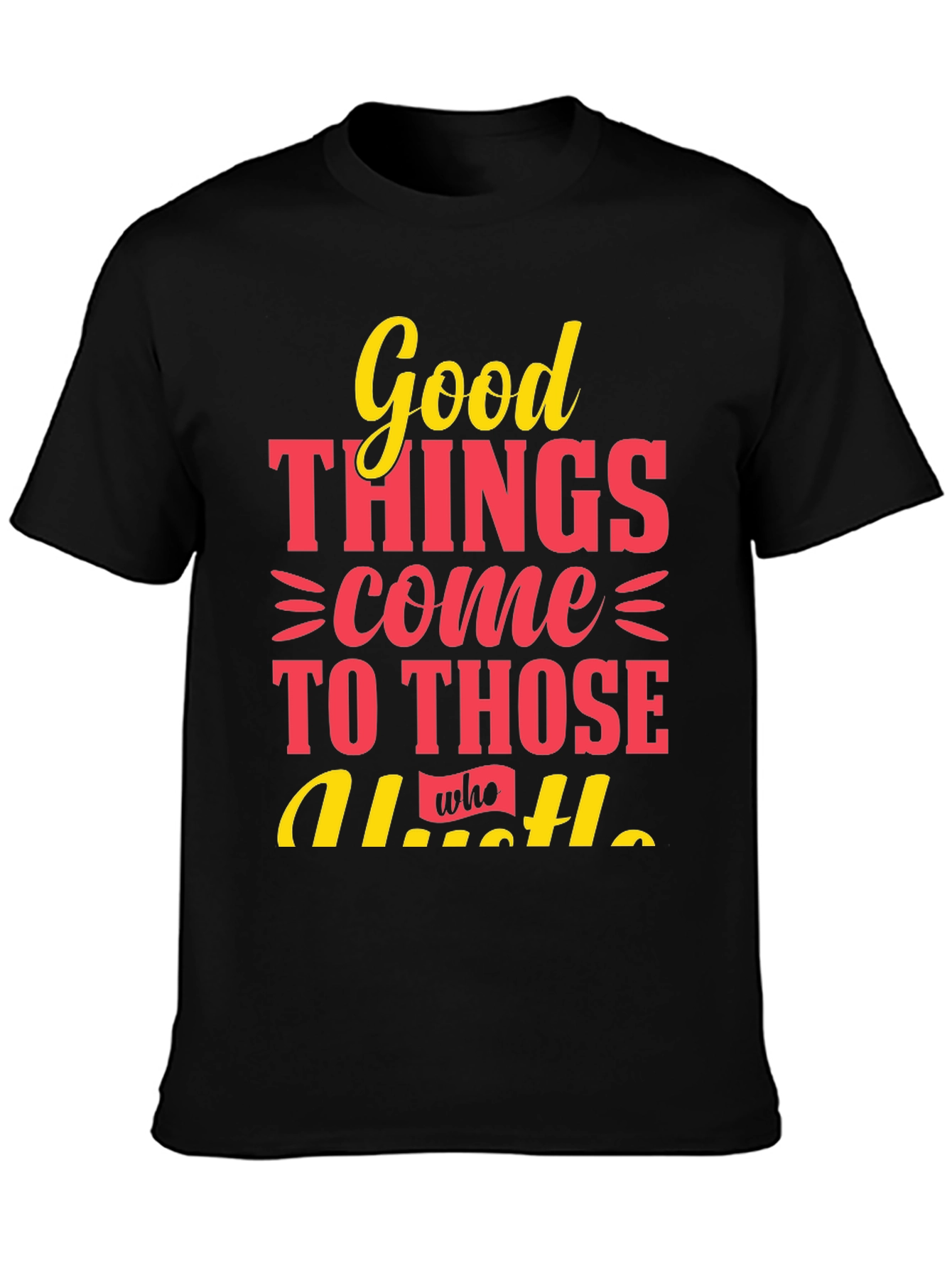 Good Things Hustle Graphic Tee - Black
