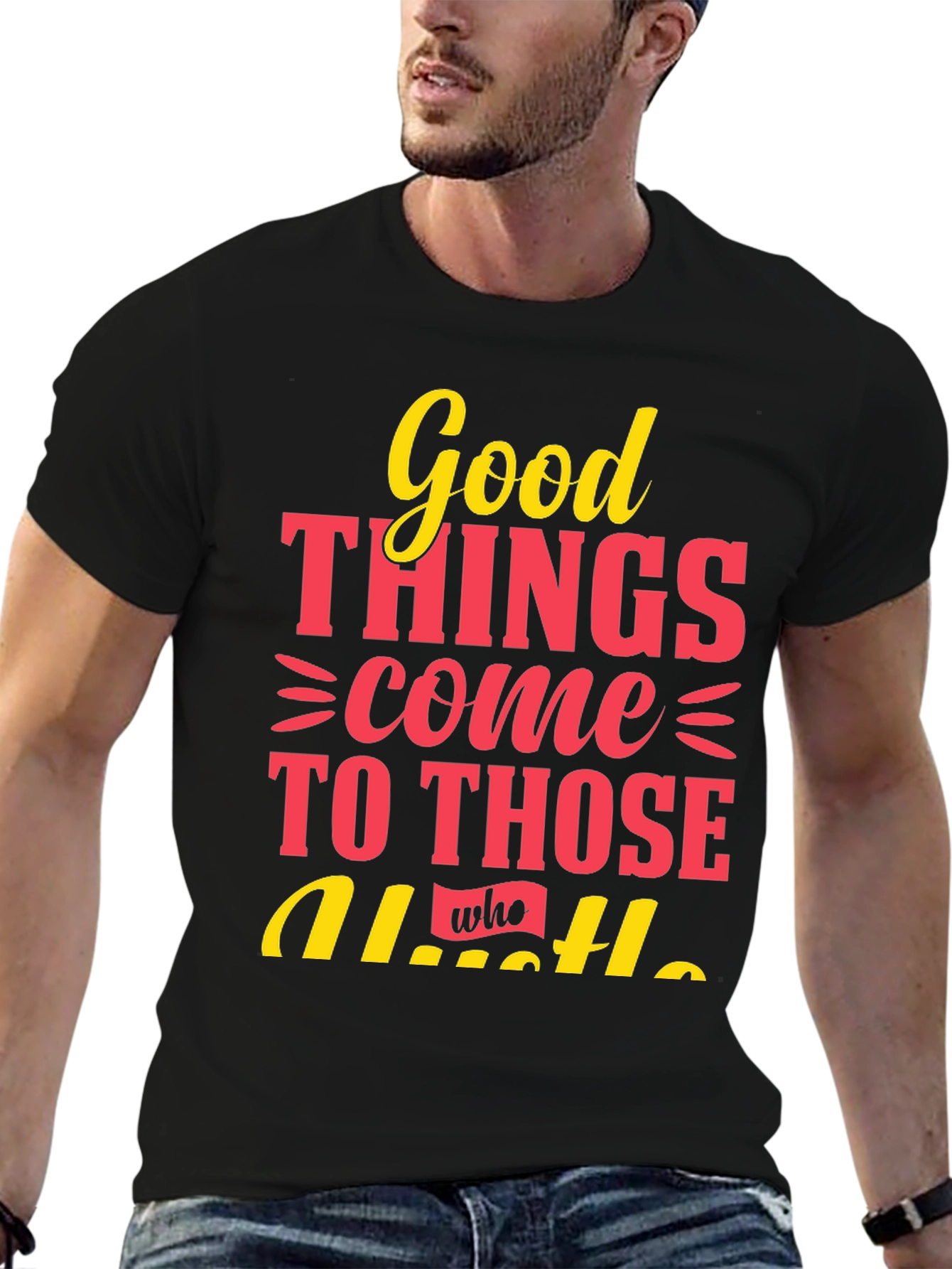 Good Things Hustle Graphic Tee - Black