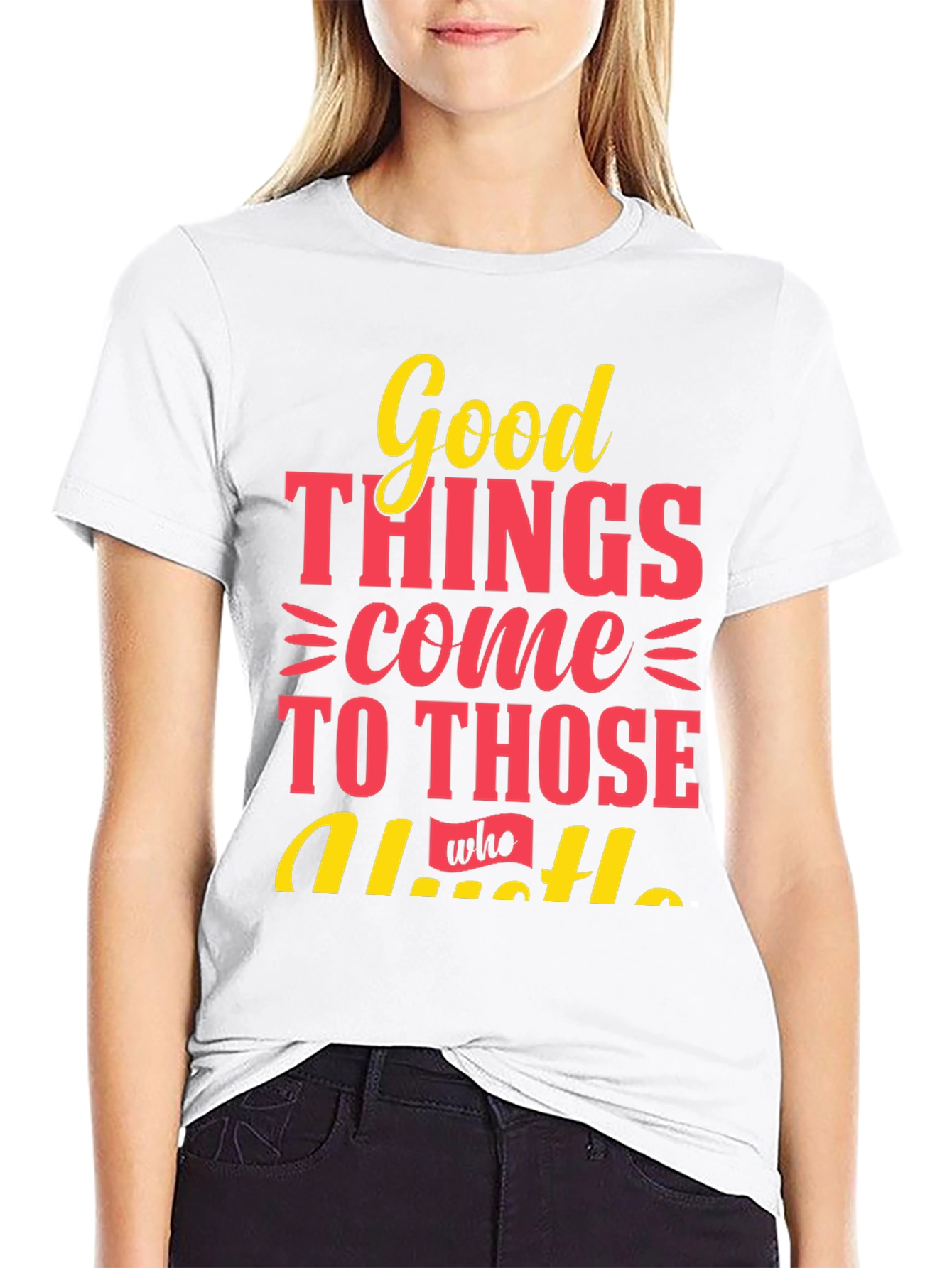 Good Things Hustle Graphic Tee - Black
