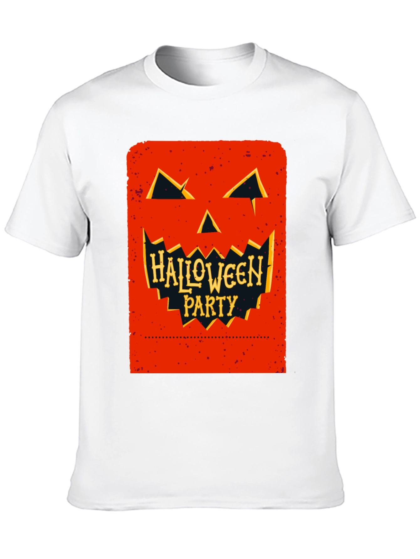 Halloween Party Pumpkin Face Black T-Shirt