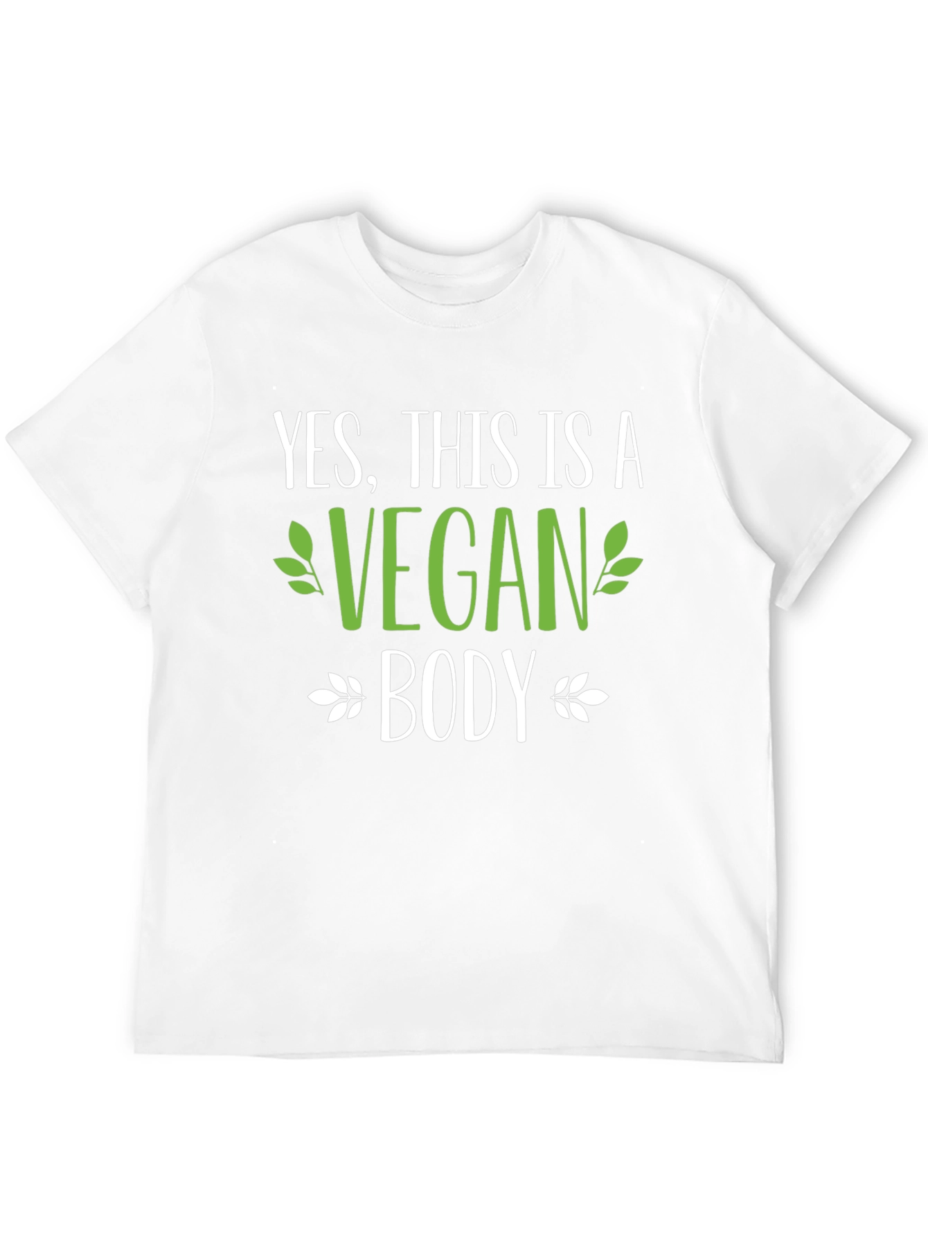 Vegan Body Graphic Print Tee Shirt