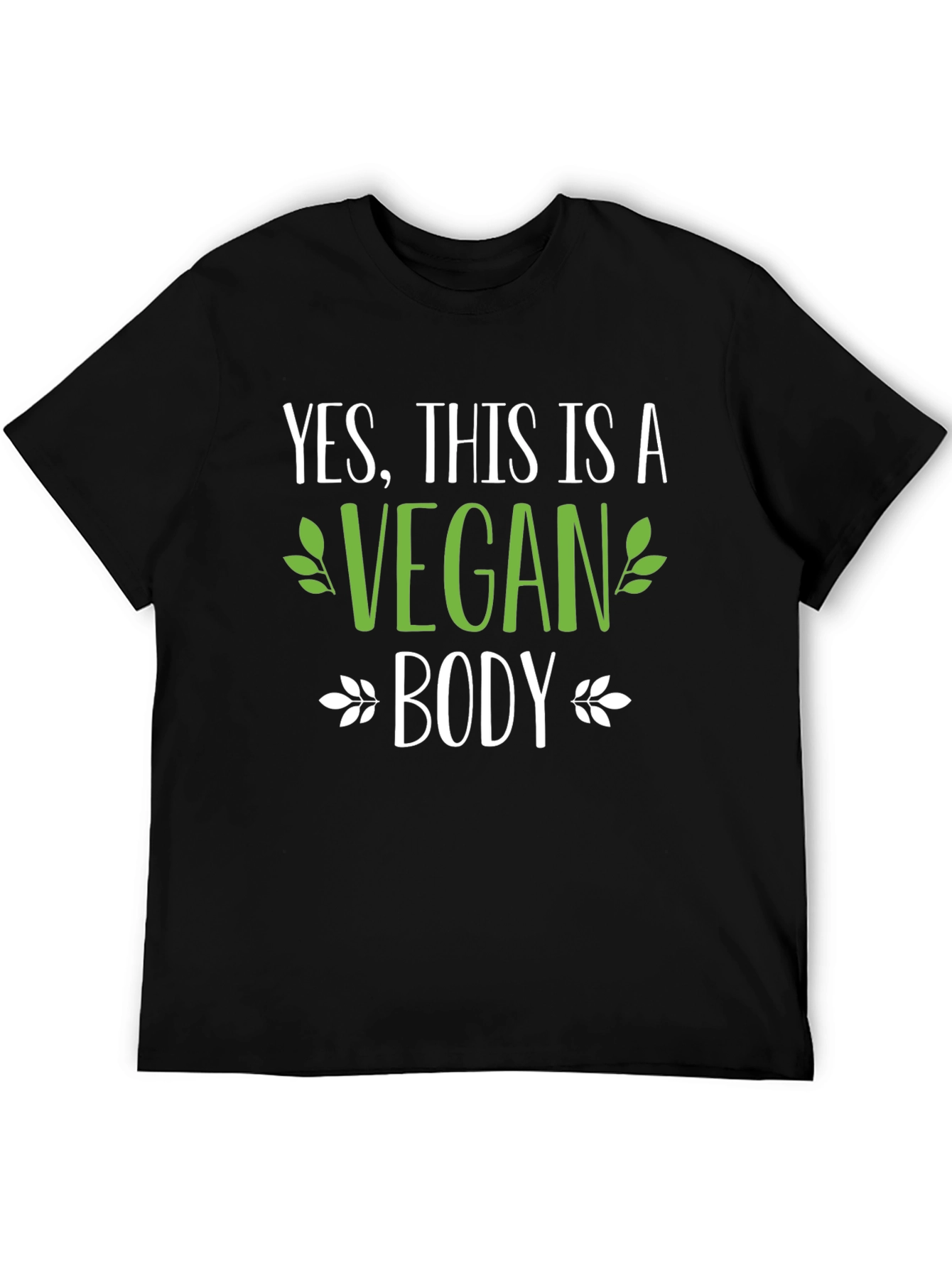 Vegan Body Graphic Print Tee Shirt