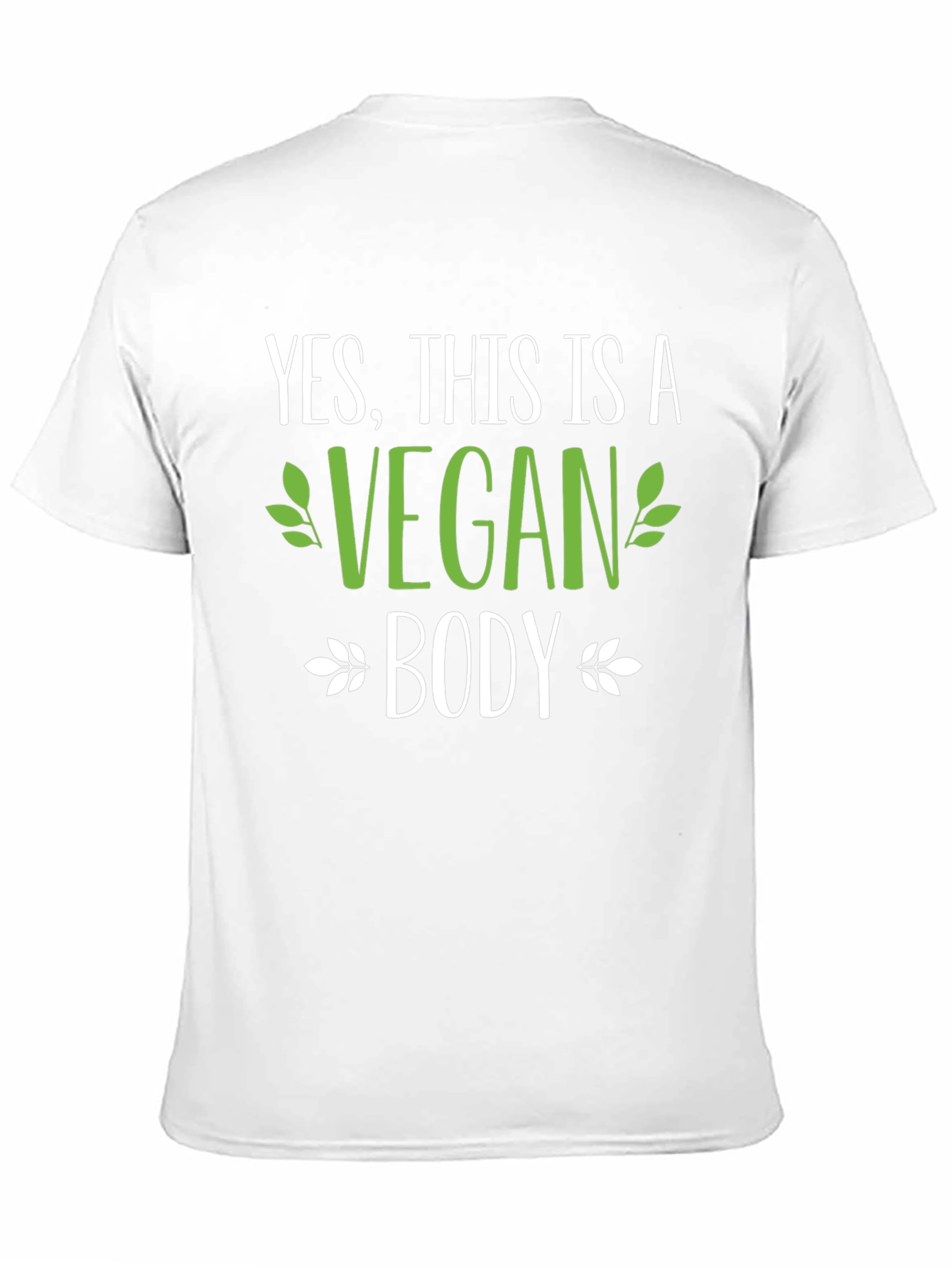 Vegan Body Graphic Print Tee Shirt