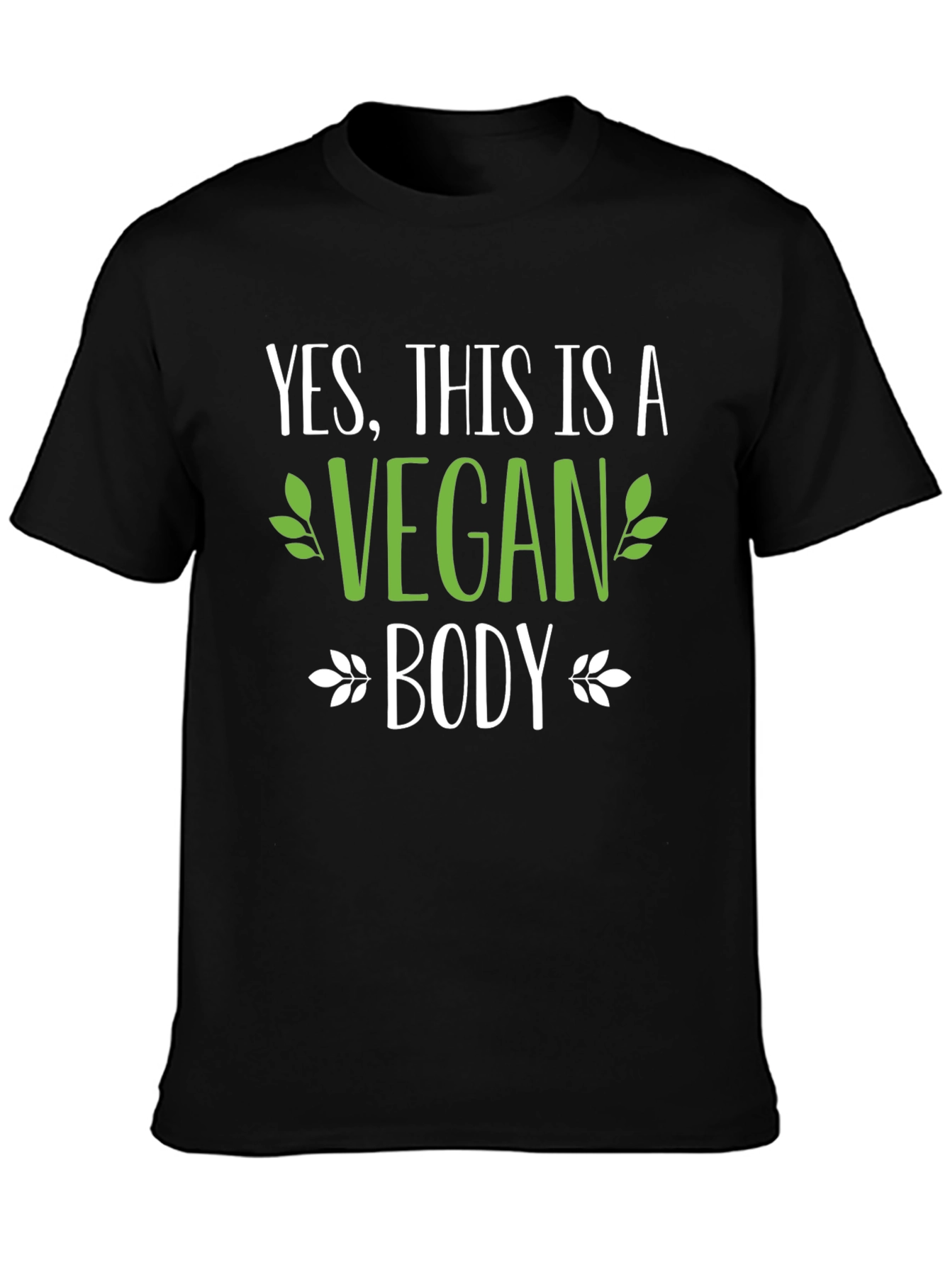 Vegan Body Graphic Print Tee Shirt