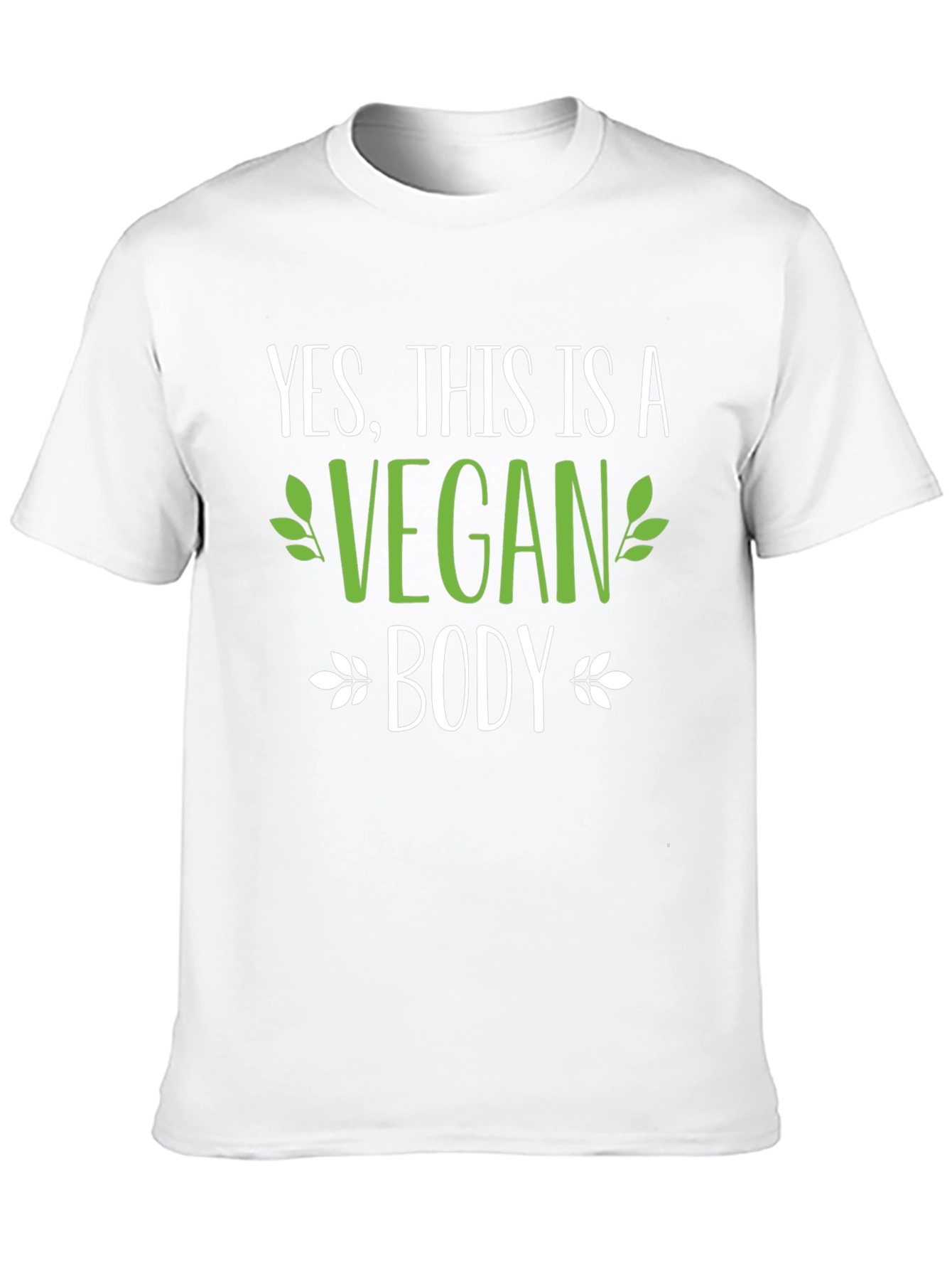 Vegan Body Graphic Print Tee Shirt