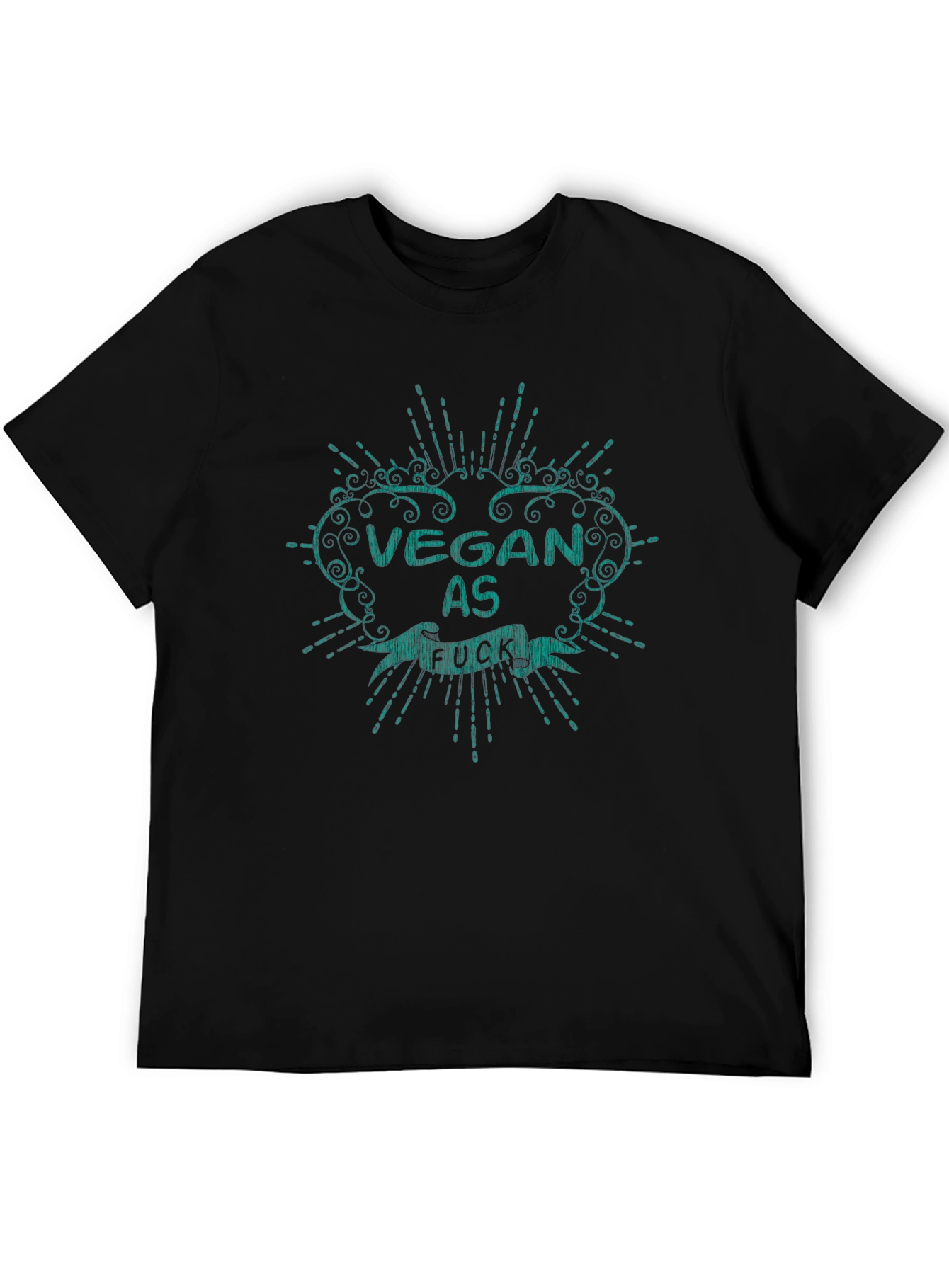 Vegan As F*ck Graphic Tee - Black Cotton T-Shirt