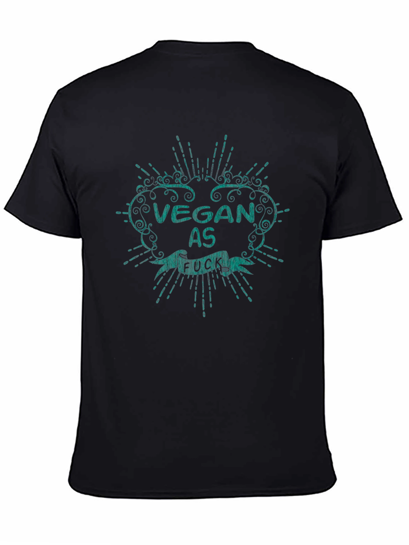 Vegan As F*ck Graphic Tee - Black Cotton T-Shirt