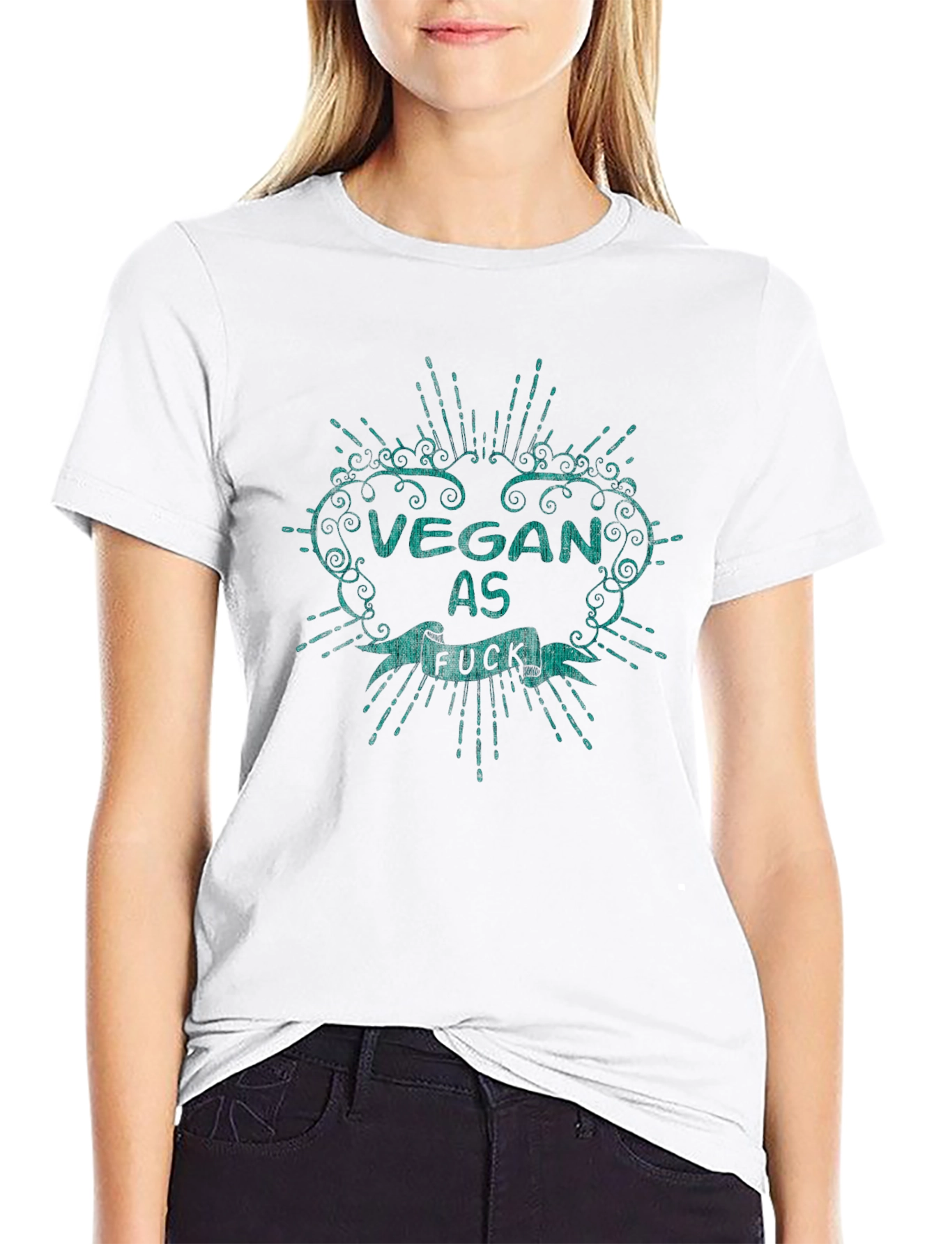 Vegan As F*ck Graphic Tee - Black Cotton T-Shirt