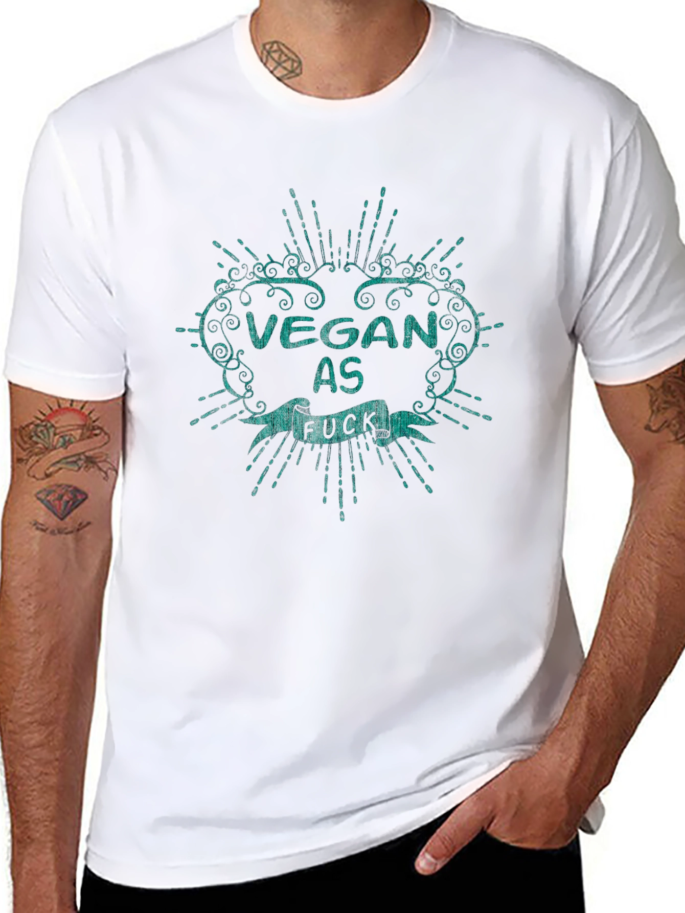 Vegan As F*ck Graphic Tee - Black Cotton T-Shirt