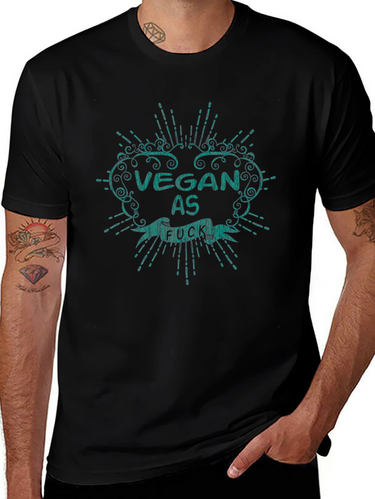Vegan As F*ck Graphic Tee - Black Cotton T-Shirt