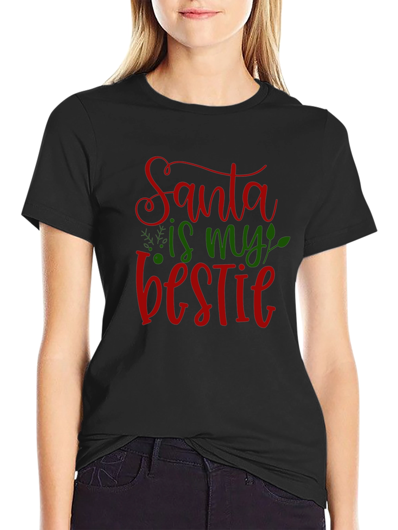 Santa is My Bestie Graphic Tee