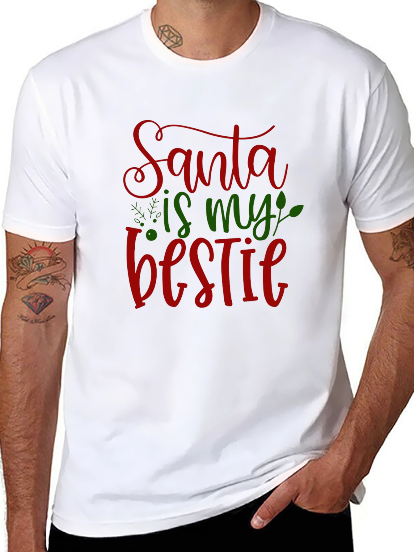 Santa is My Bestie Graphic Tee