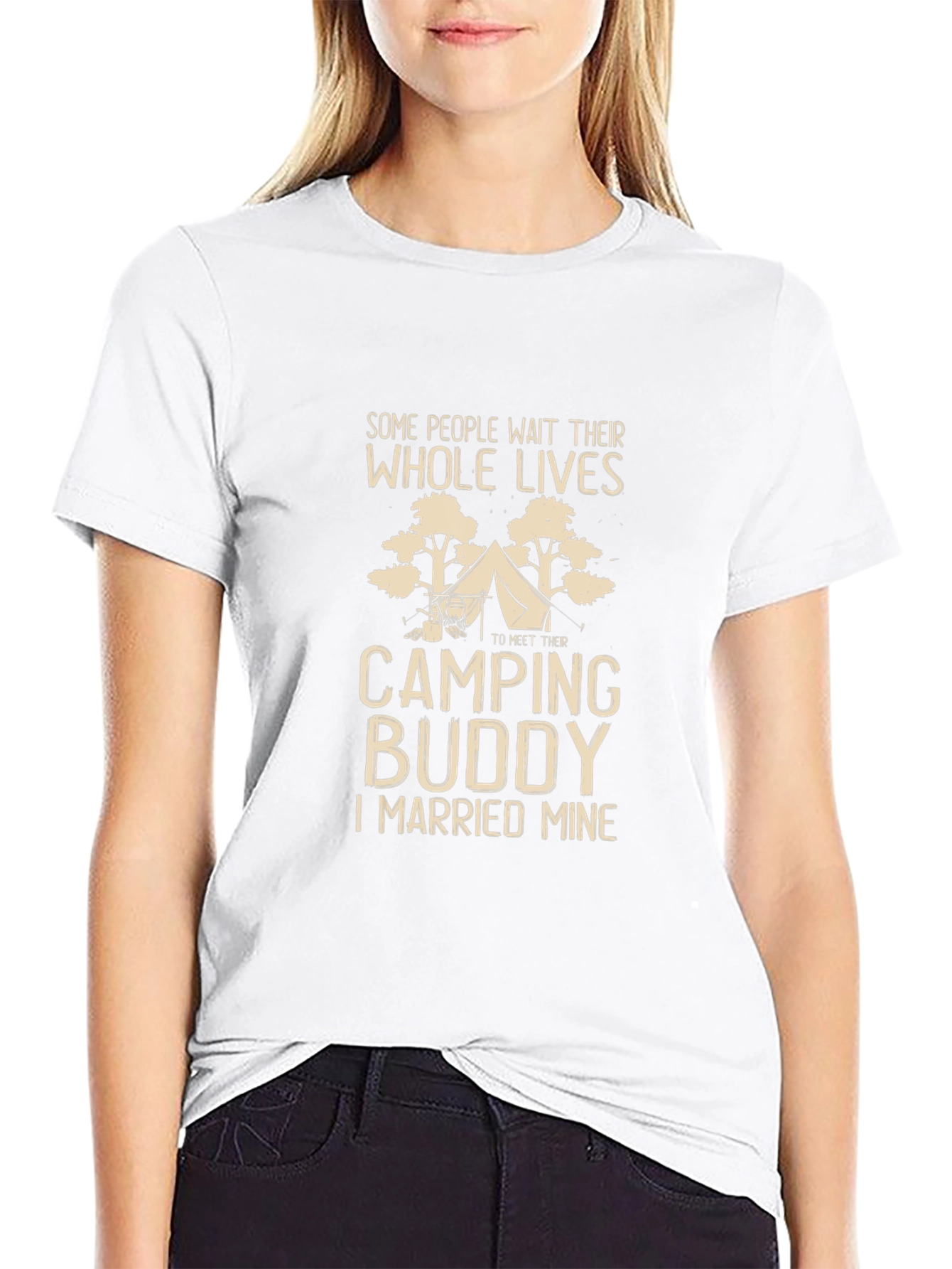 Camping Buddy Married Mine Graphic Tee