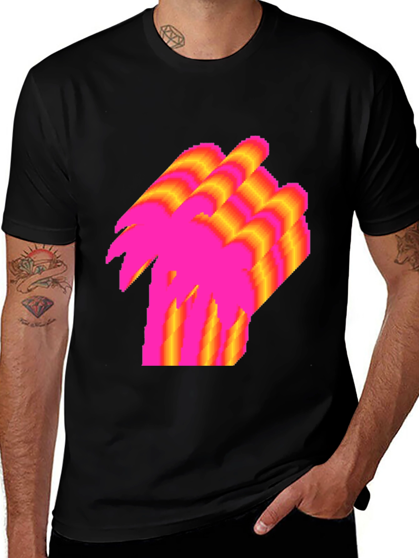 Vaporwave Palm Tree T-Shirt - Retro Graphic Tee