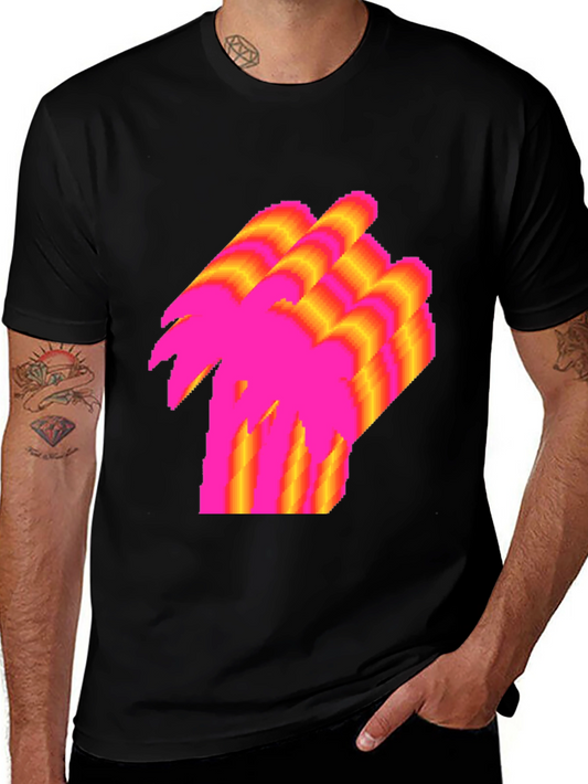 Vaporwave Palm Tree T-Shirt - Retro Graphic Tee