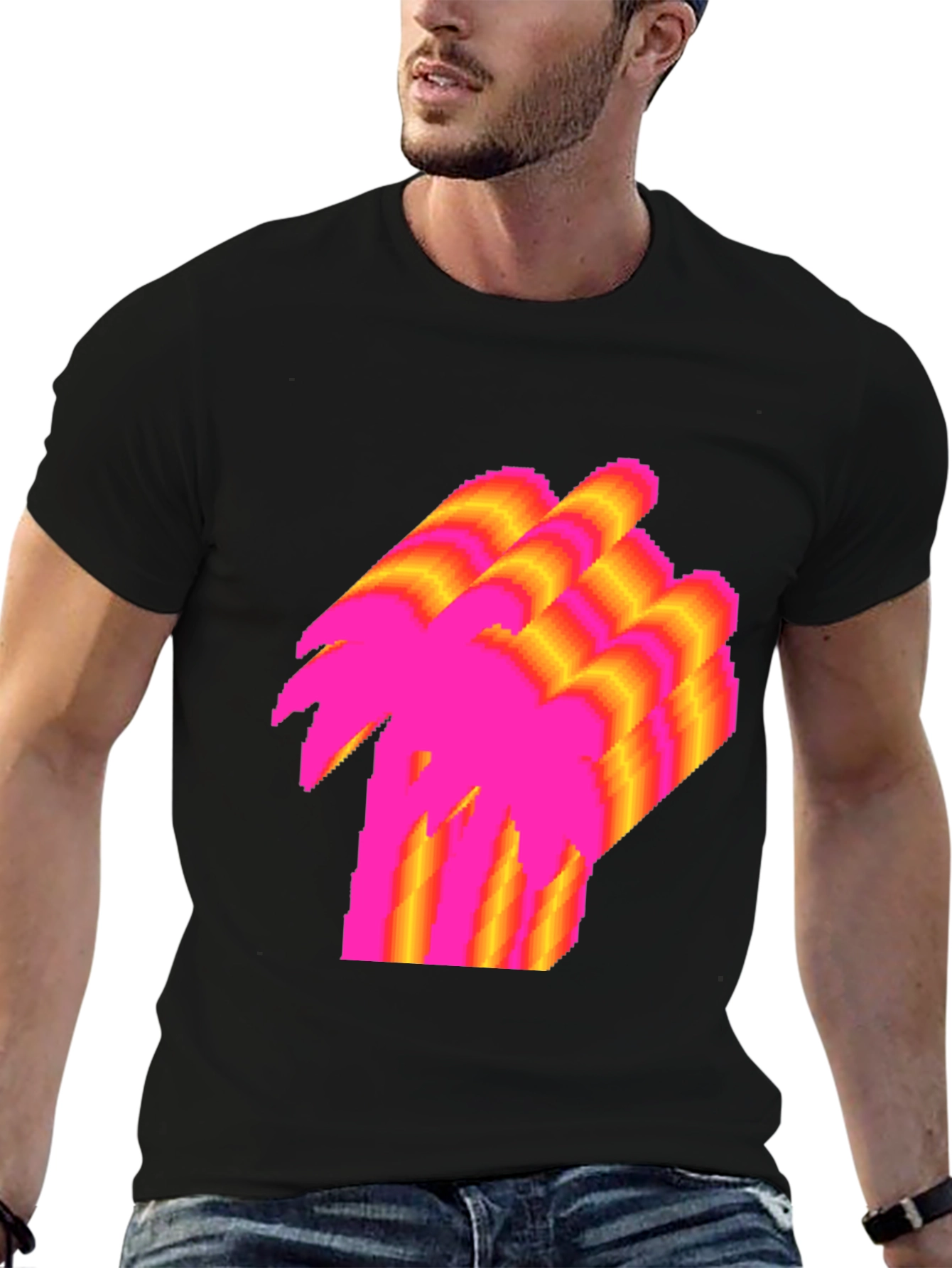 Vaporwave Palm Tree T-Shirt - Retro Graphic Tee