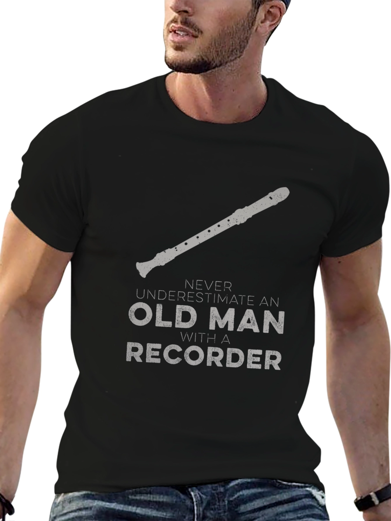 Never Underestimate Old Man T-Shirt