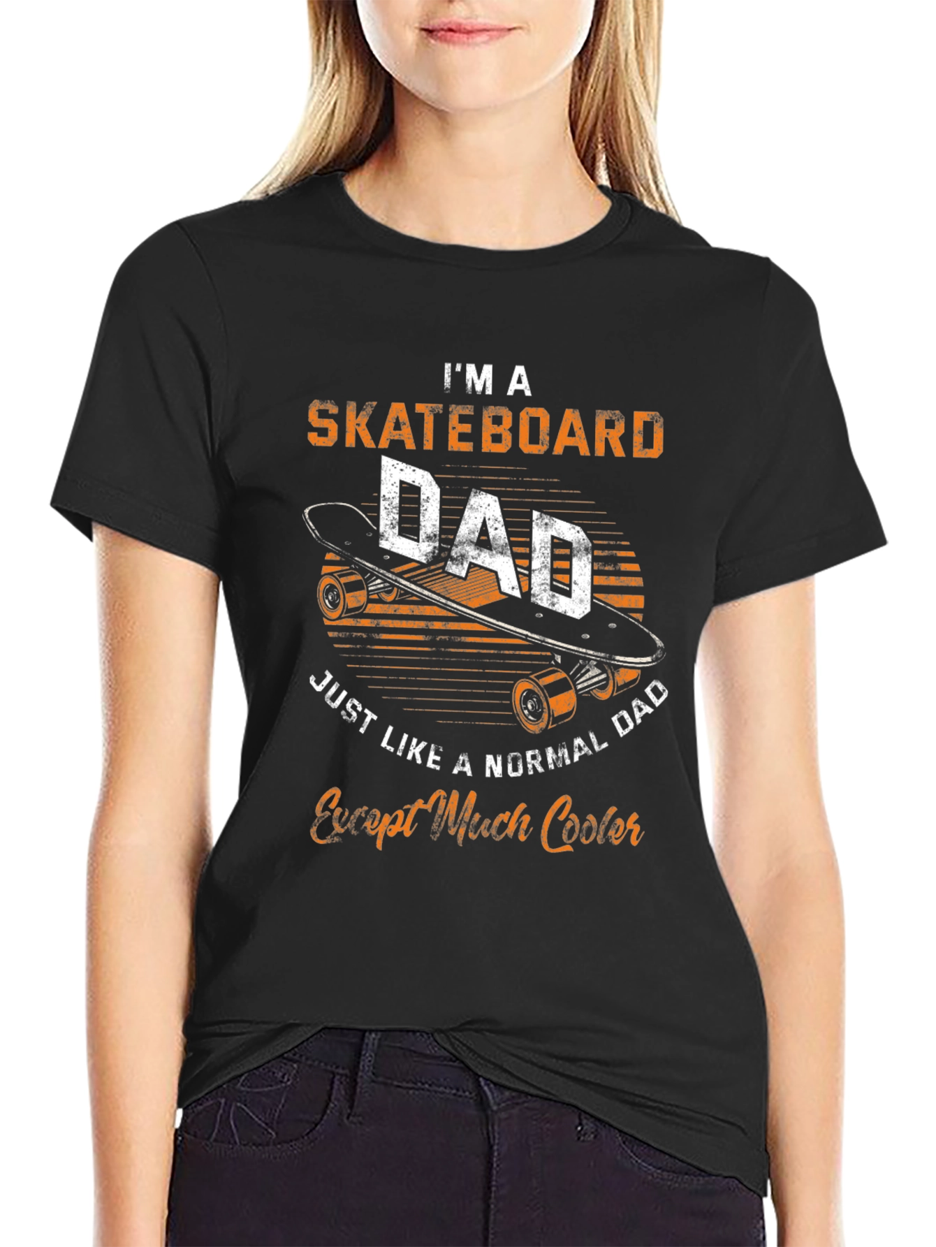 Skateboard Dad Graphic T-Shirt - Cool Fathers Day Tee