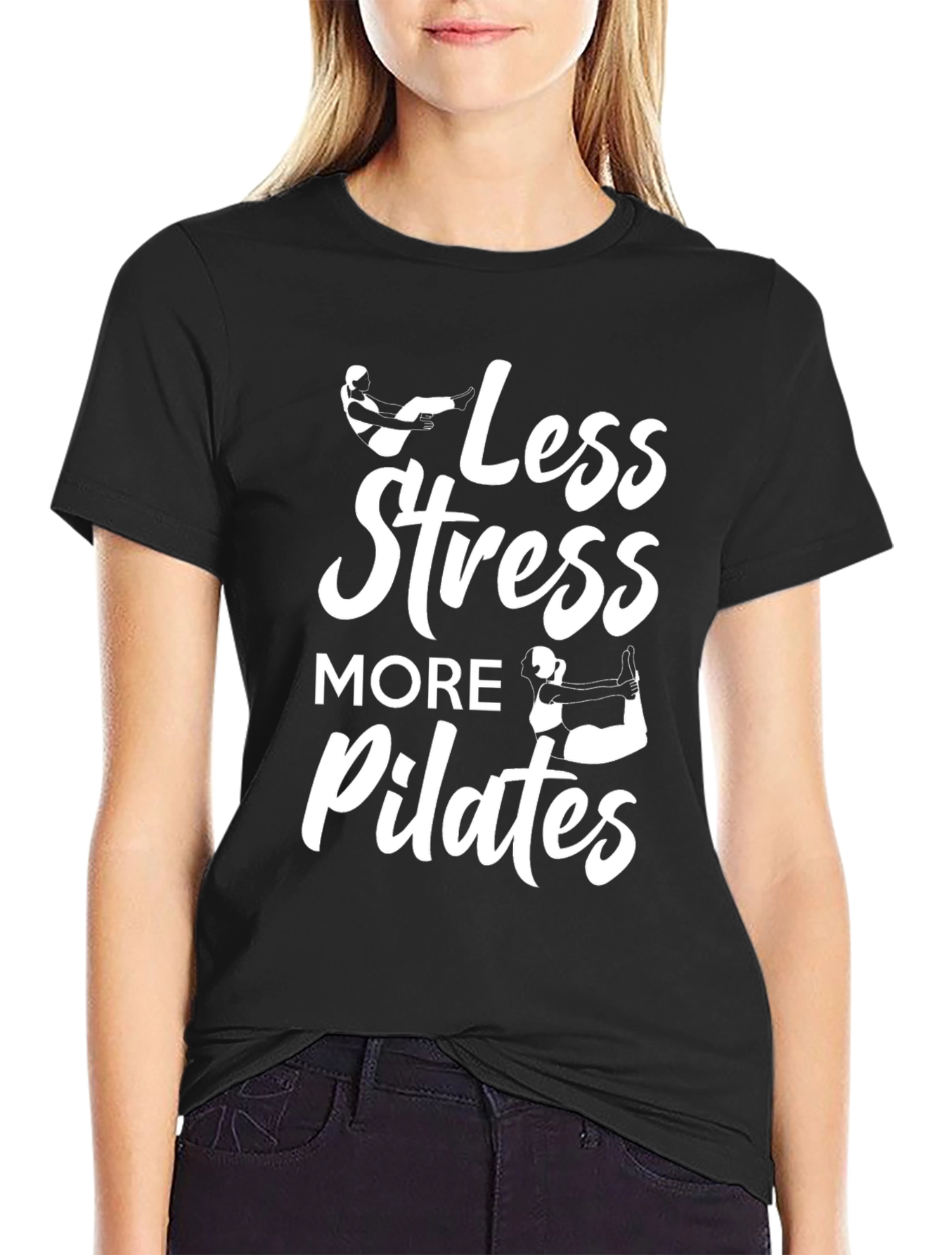 Less Stress More Pilates Graphic Tee
