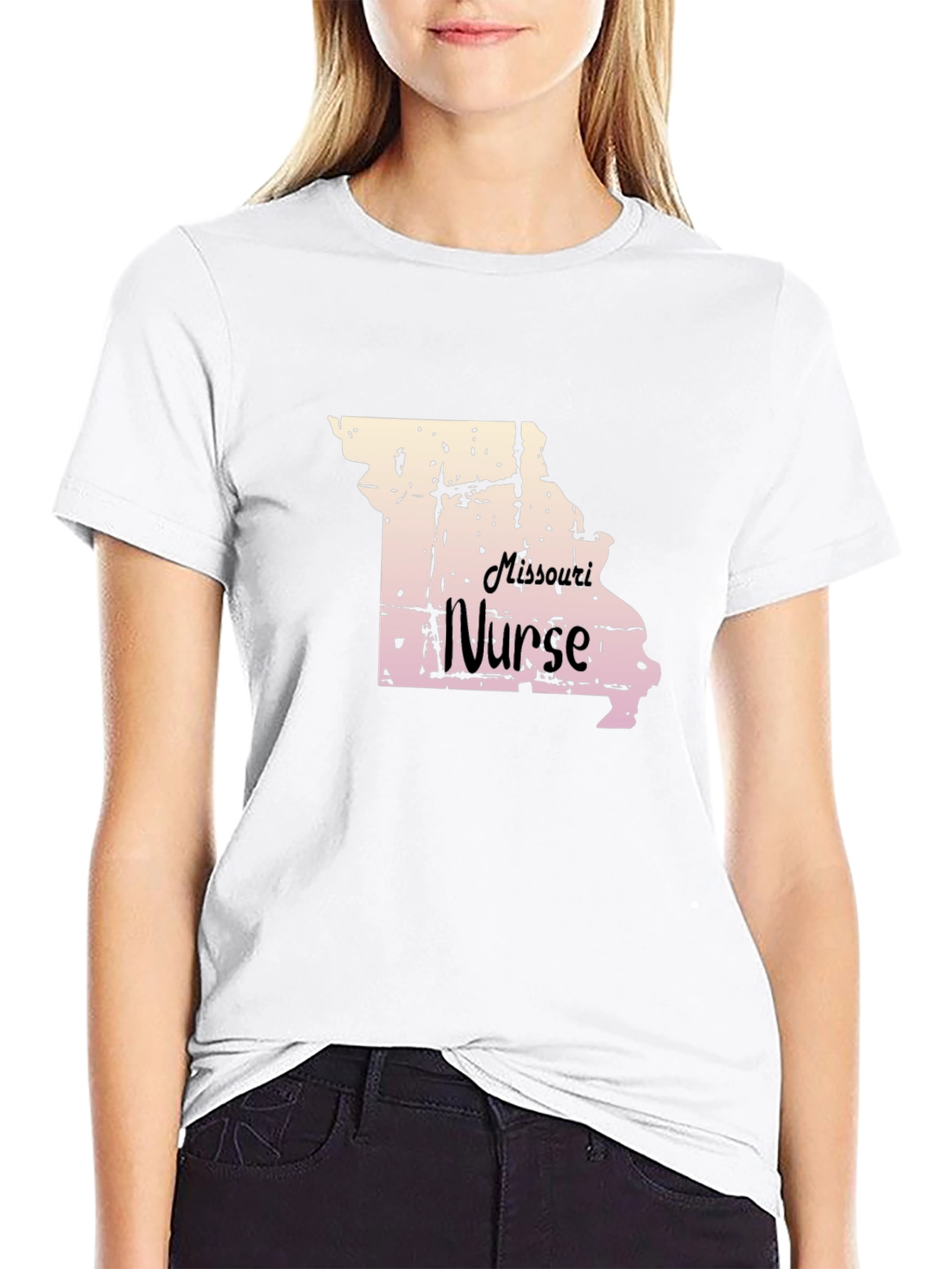 Missouri Nurse Graphic T-Shirt