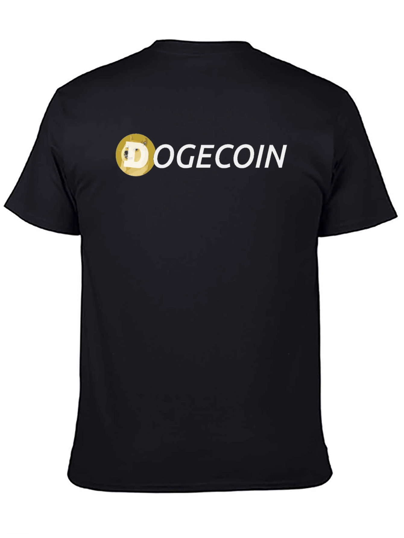 Dogecoin Meme Crypto Black T-Shirt