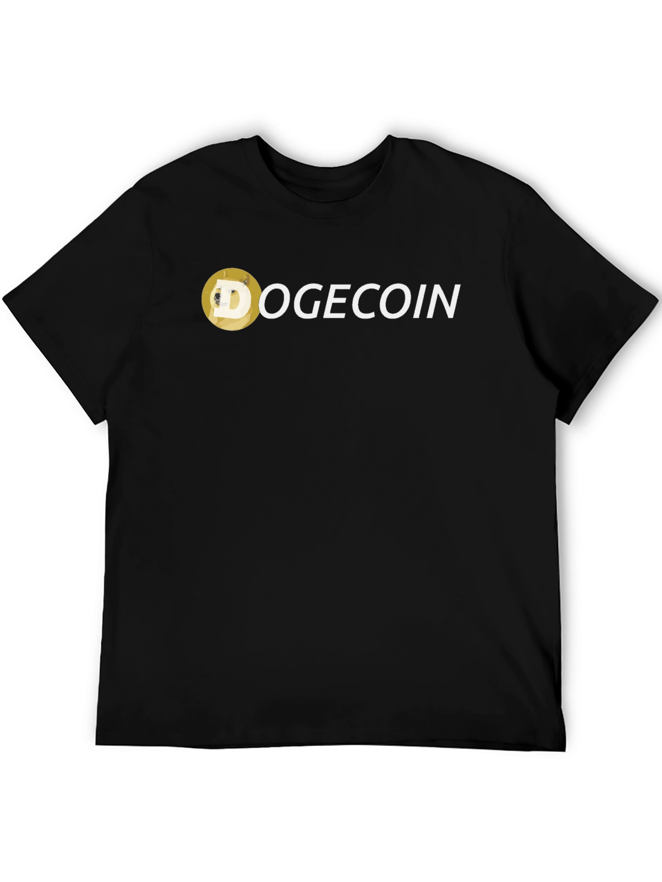 Dogecoin Meme Crypto Black T-Shirt