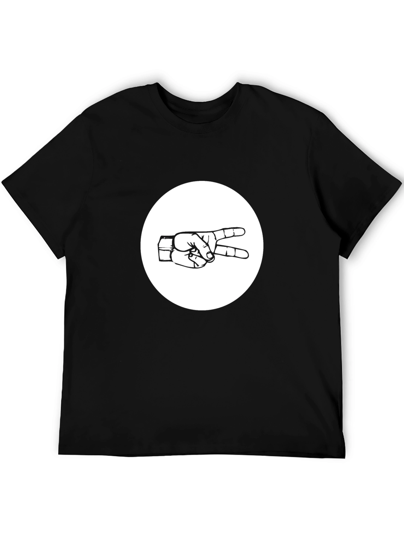 Cool Graphic Tee - Peace Hand Sign