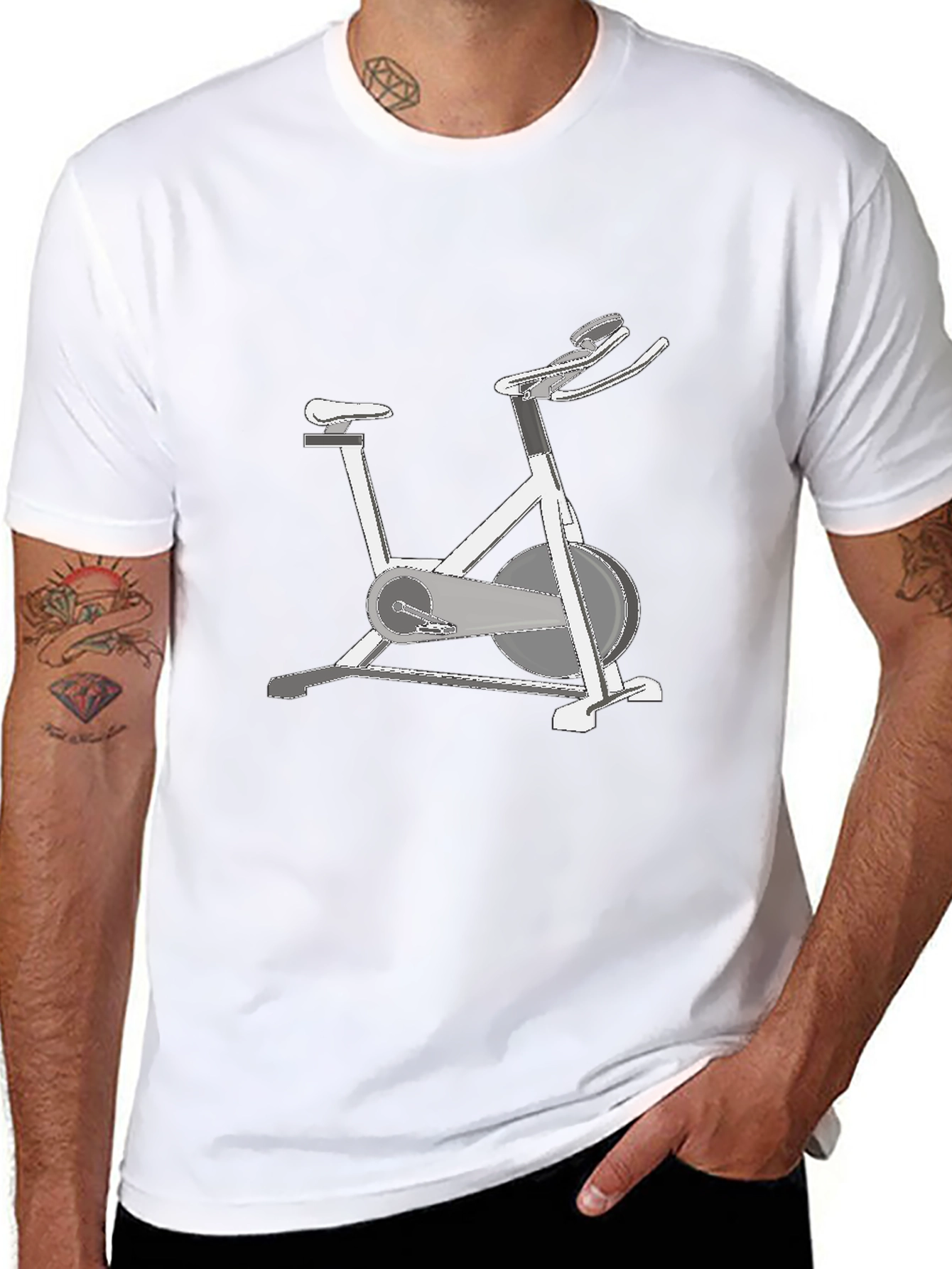 Stationary Bike Graphic Tee