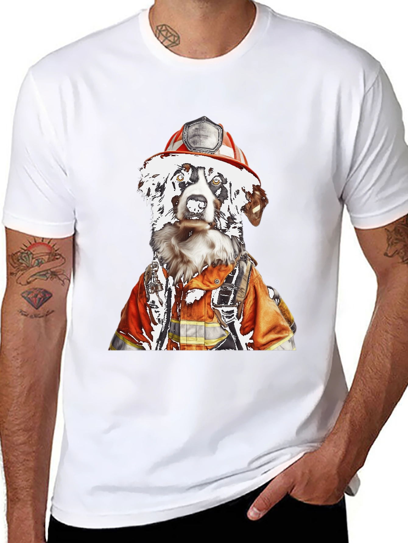Dog Firefighter T-Shirt - Unisex