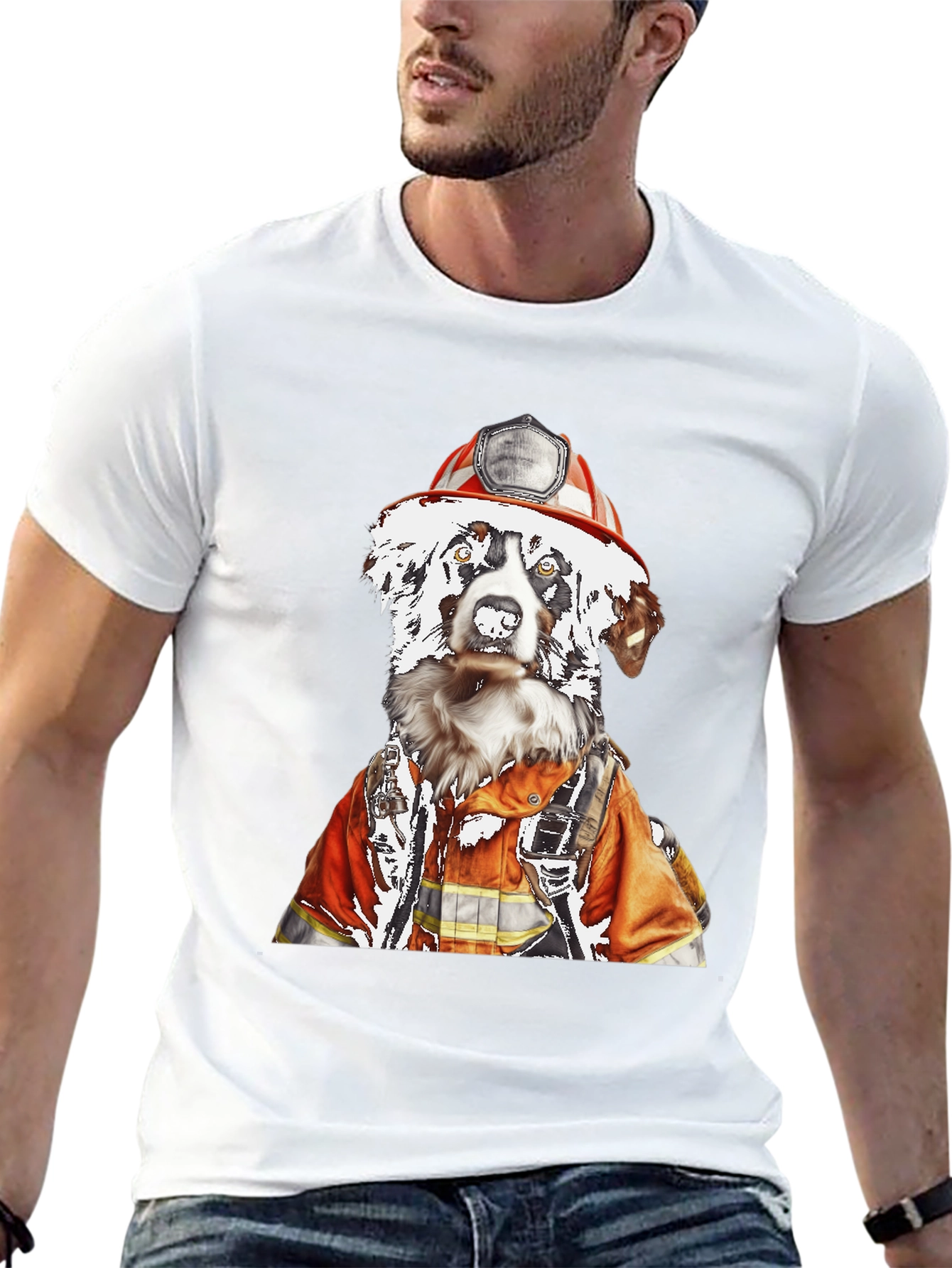 Dog Firefighter T-Shirt - Unisex